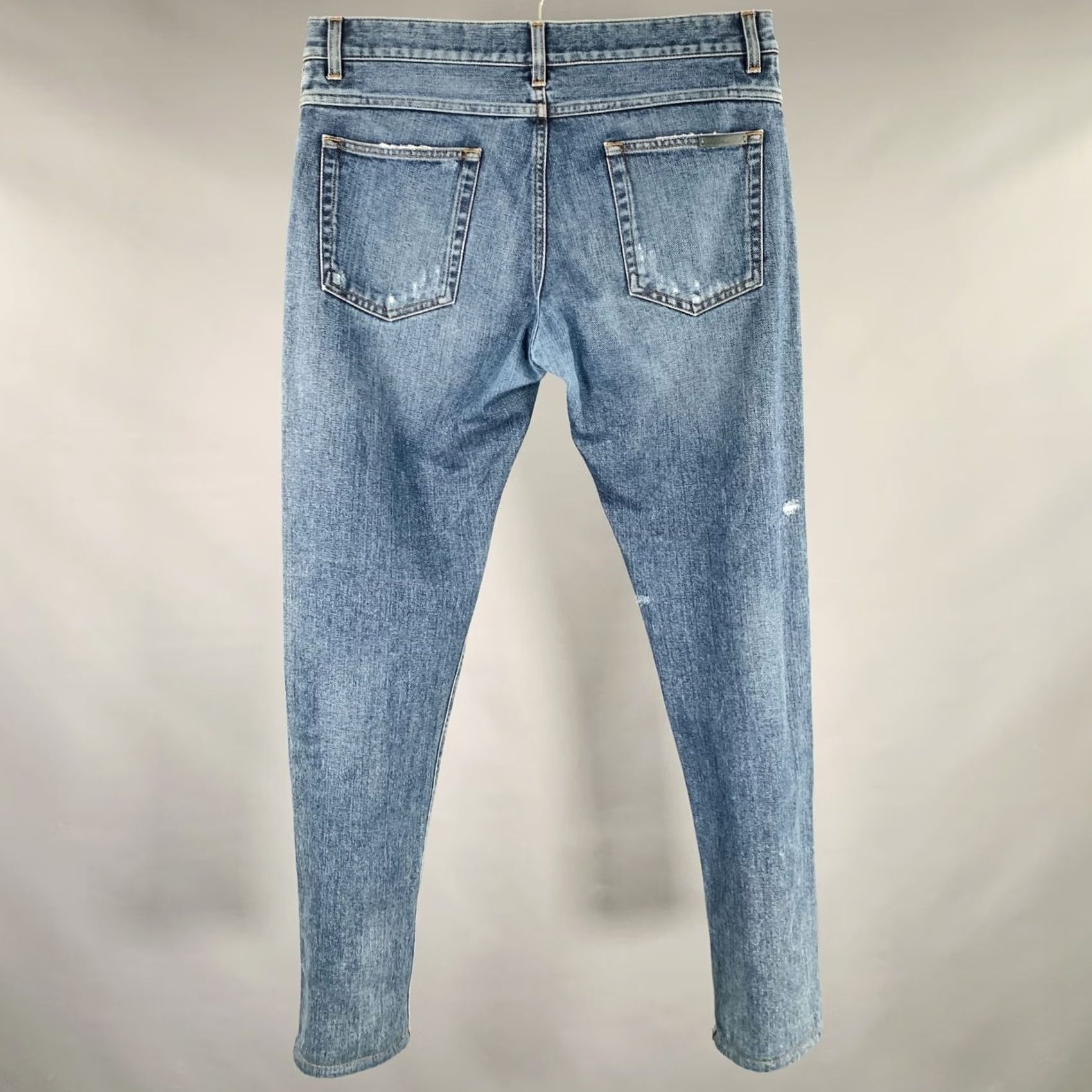 Dolce & Gabbana DOLCE & GABBANA Jeans Mens 32 Blue Size Classic Cotton Relaxed Distressed Size US 32 / EU 48 - 3 Thumbnail
