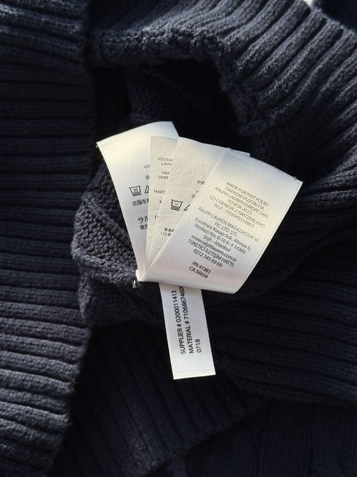Polo Ralph Lauren Vintage Y2K Cable Knit Polo Ralph Lauren Sweater Red Pony Size US S / EU 44-46 / 1 - 12 Thumbnail