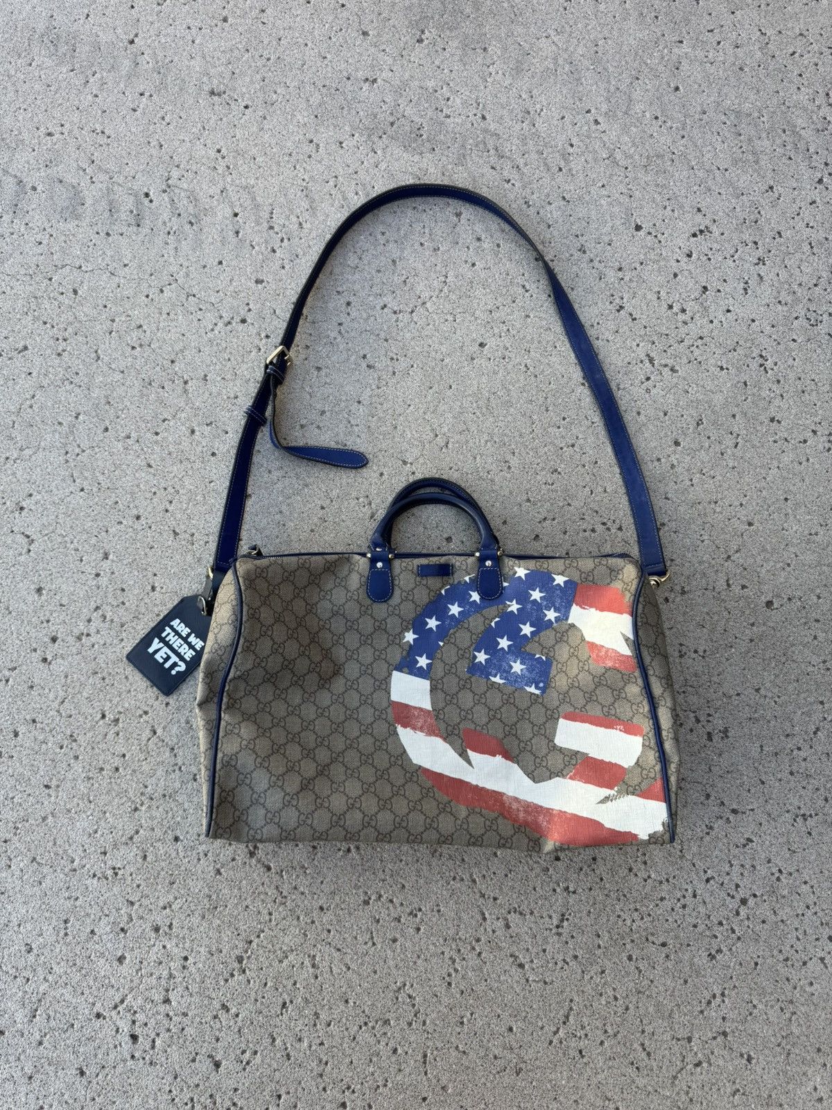 Gucci Gucci American Flag Monogram Boston Bag Size ONE SIZE - 1 Thumbnail