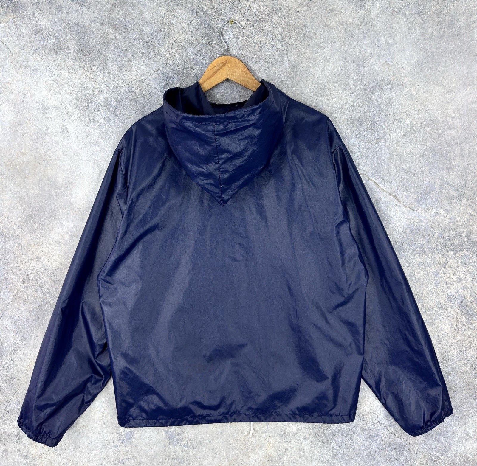 Lacoste Vintage 1980s Lacoste Izod Windbreaker Anorak Jacket Navy Size US M / EU 48-50 / 2 - 8 Thumbnail