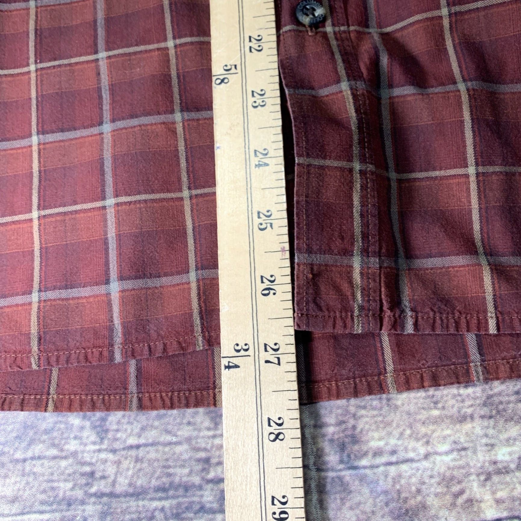 Logo 7 Columbia Mens Long Sleeve Shirt Red Black Maroon Plaid Size M Plaid Logo Size US M / EU 48-50 / 2 - 5 Thumbnail