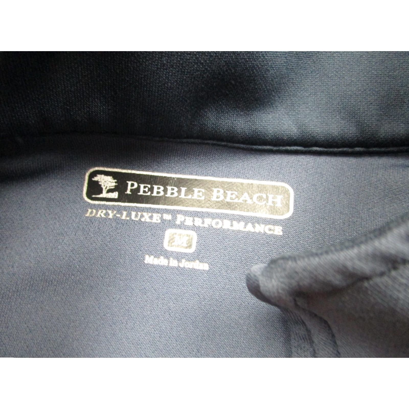 Vintage Pebble Beach Pullover Mens Medium Blue Dry-Luxe Performance 1/4 Zip Golf sweater Size US M / EU 48-50 / 2 - 5 Thumbnail