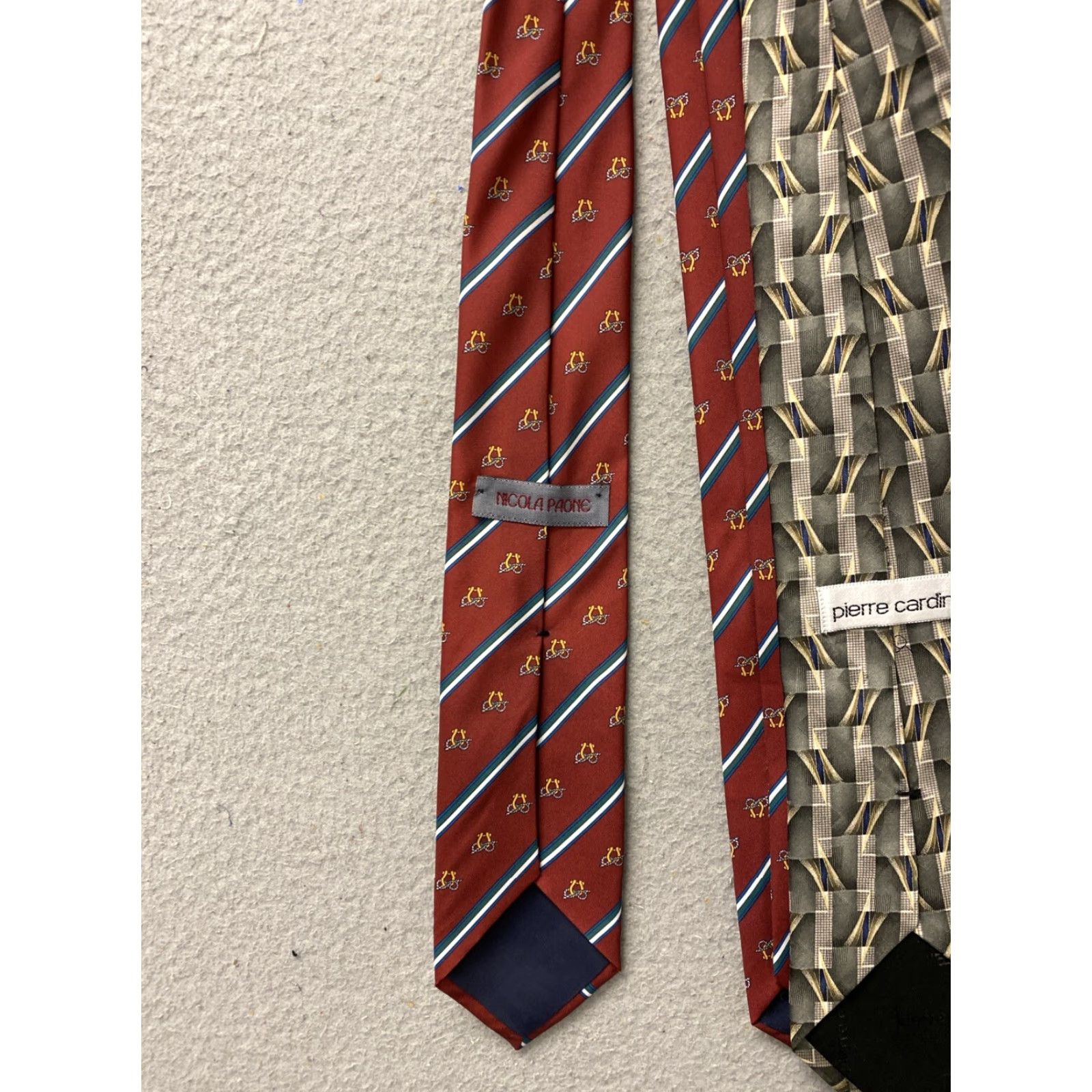 Pierre Cardin Pierre Cardin Tie Geometric Abstract Silk Mens 57-60 Classic 3 3/4 Classic Length Multicolor Neckwear Size ONE SIZE - 6 Thumbnail