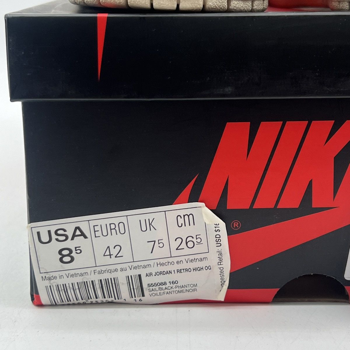 Nike Air Jordan 1 high phantom Size US 8.5 / EU 41-42 - 6 Thumbnail