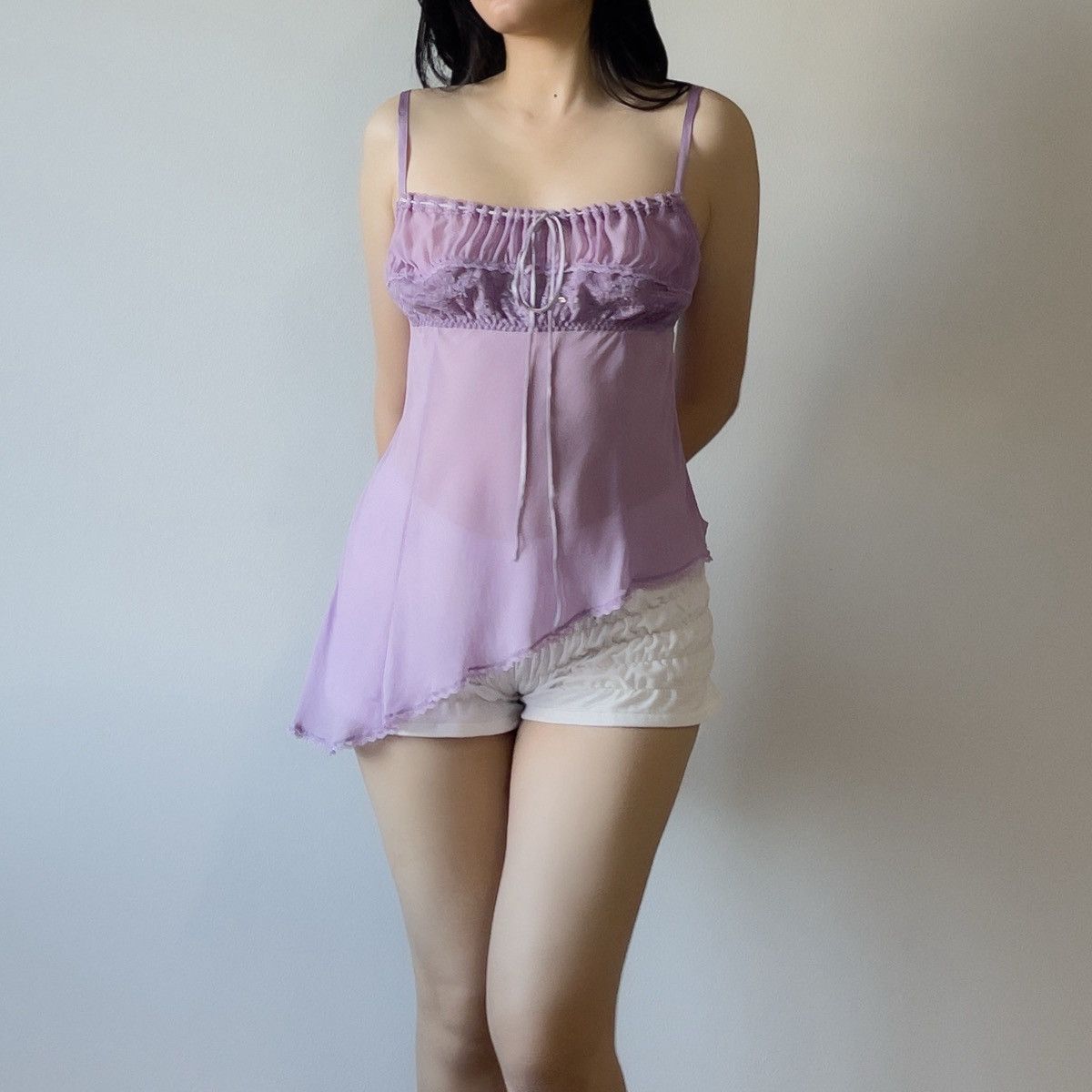Victoria's Secret Victoria’s Secret Lavender Silk Camisole (L) Size L / US 10 / IT 46 - 6 Thumbnail