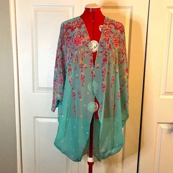 Other Floral Chiffon Kimono Cardigan Size ONE SIZE - 1 Thumbnail