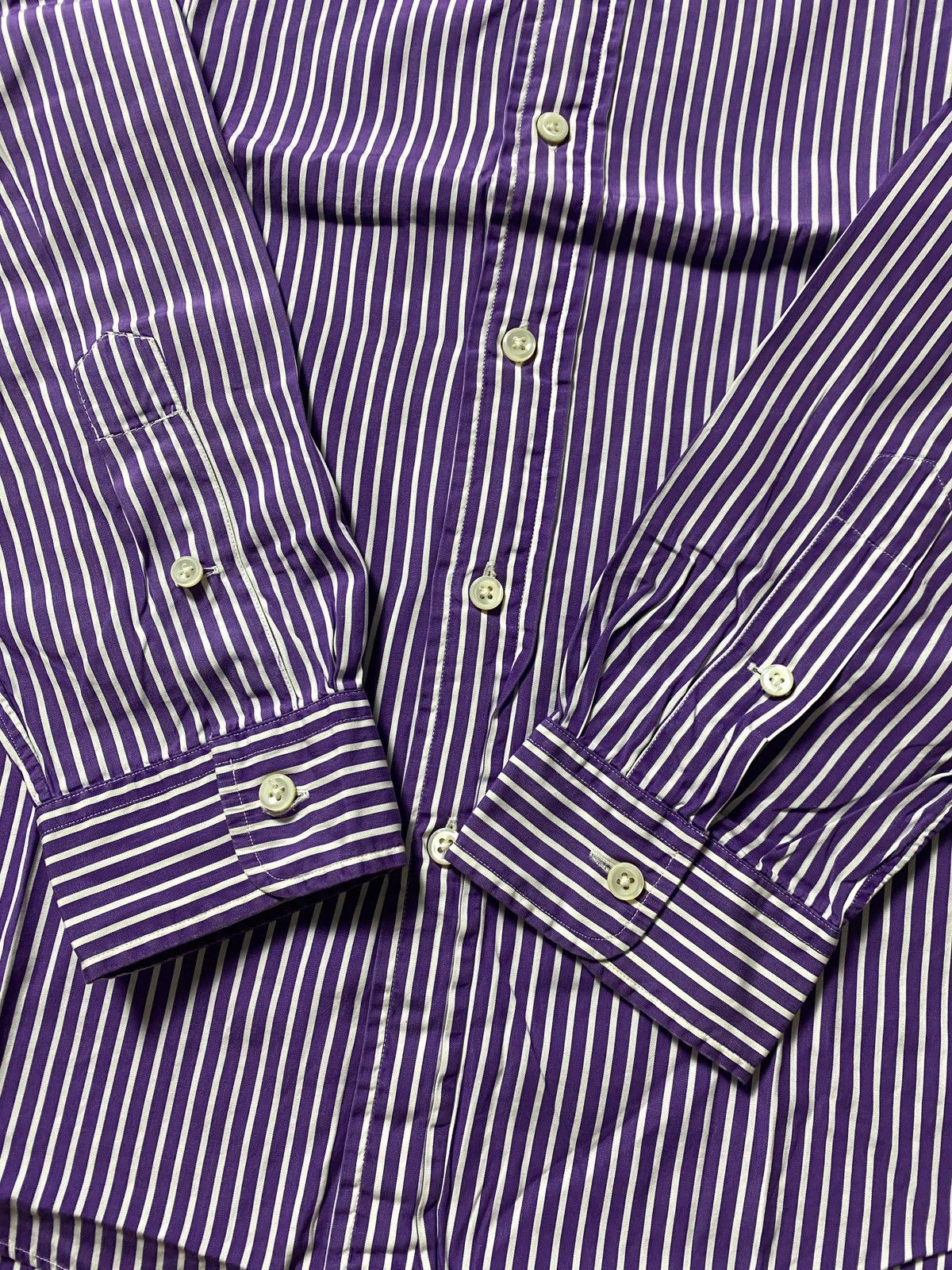 Polo Ralph Lauren Vintage Polo Ralph Lauren cotton striped shirt Size US L / EU 52-54 / 3 - 3 Thumbnail