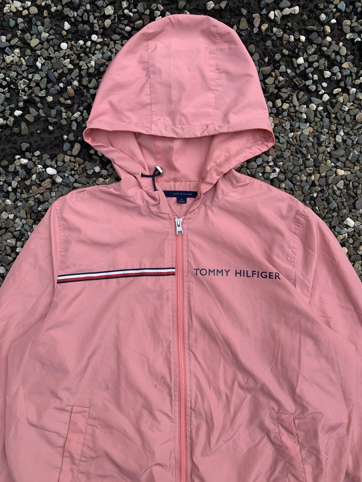 Tommy Hilfiger Tommy Hilfiger Full-Zip Hooded Rain Coat/Windbreaker Jacket Size M / US 6-8 / IT 42-44 - 2 Thumbnail
