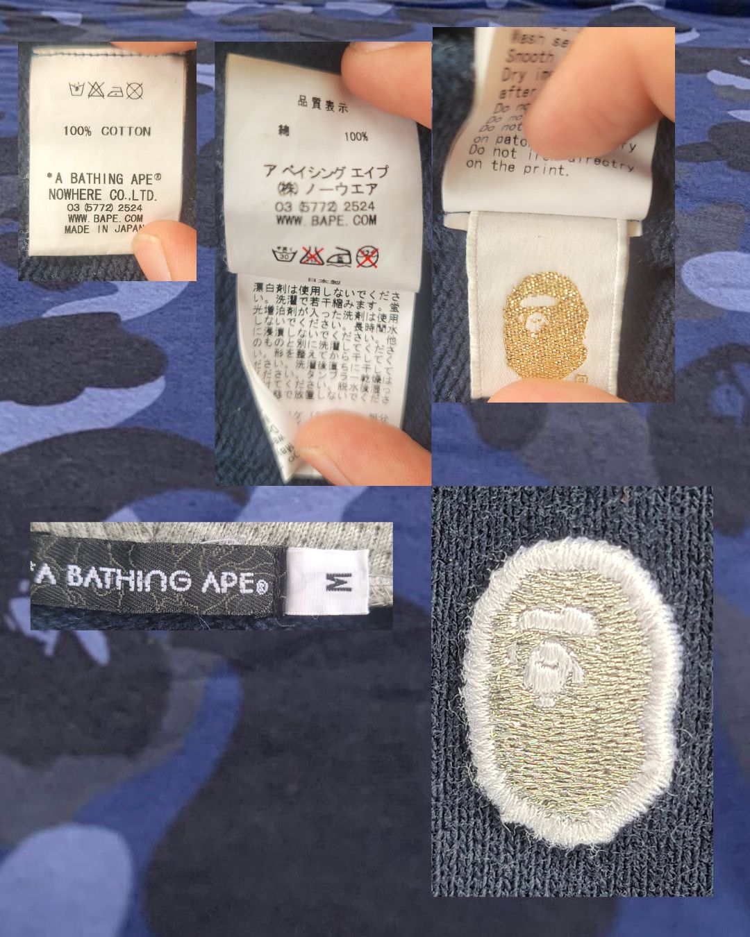 Bape 2000s BAPEXCLUSIVE Thermal Hoodie Size US M / EU 48-50 / 2 - 2 Thumbnail