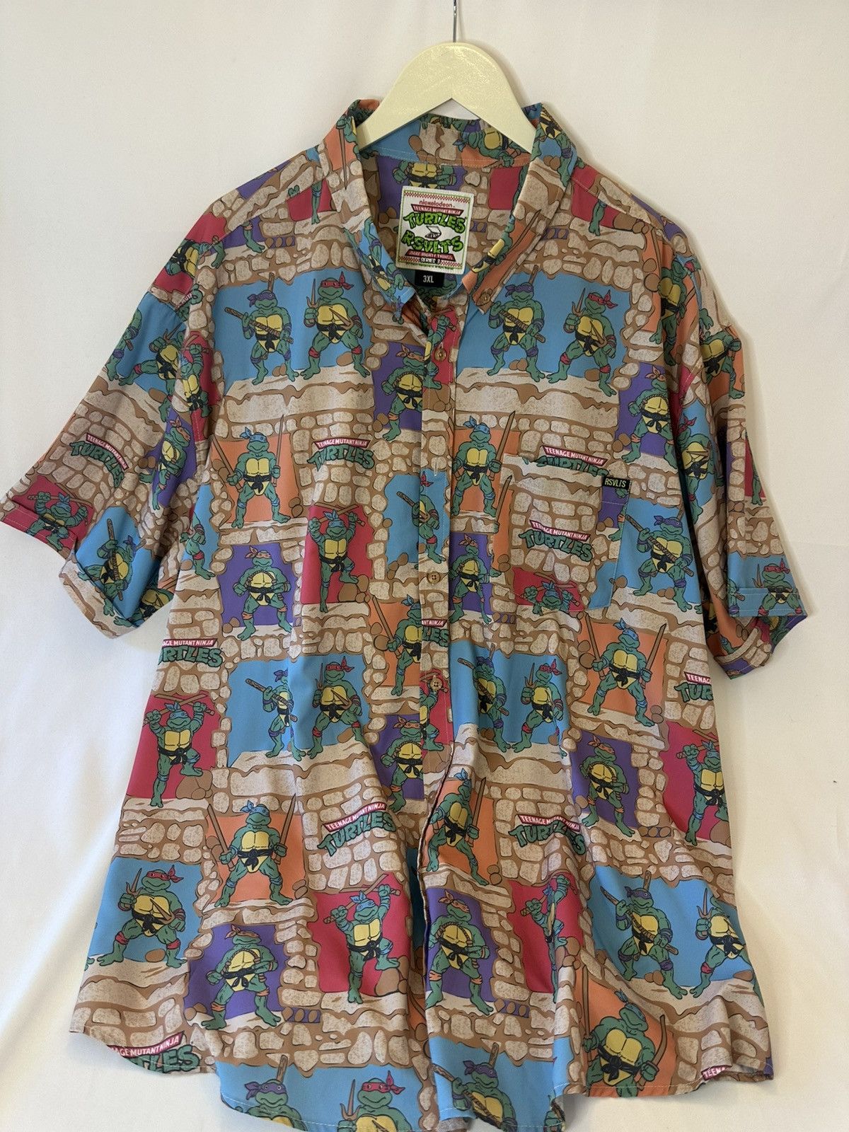 Nickelodeon TMNT Cowabunga Shirt Mens 3XL Teenage Mutant Ninja Turtles Size US XXL / EU 58 / 5 - 1 Thumbnail