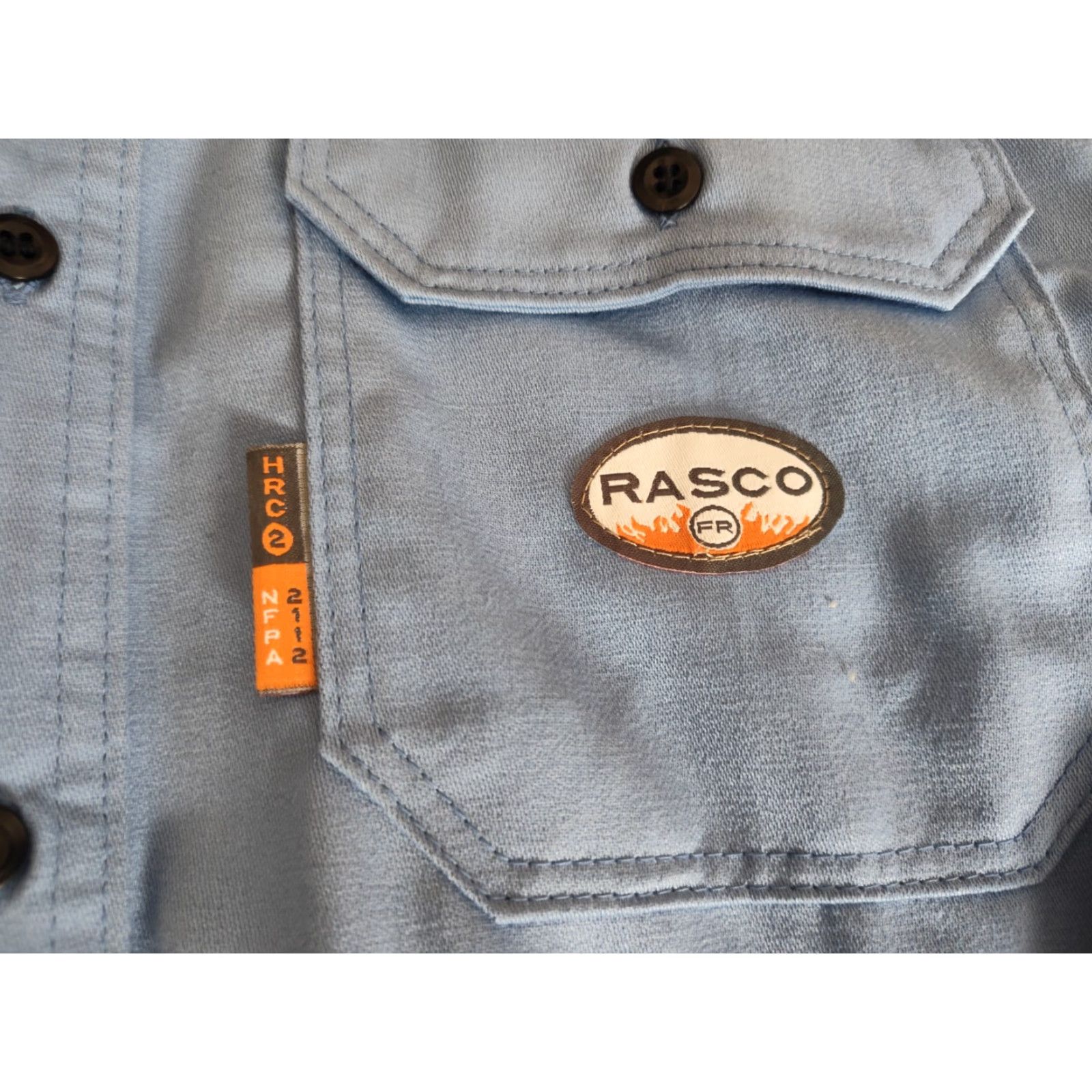 Vintage VINTAGE Rasco FR Men's Western Cowboy Shirt Long Sleeve Button-Up Casual Workwear Fall Winter Blue Medium Size US M / EU 48-50 / 2 - 7 Thumbnail