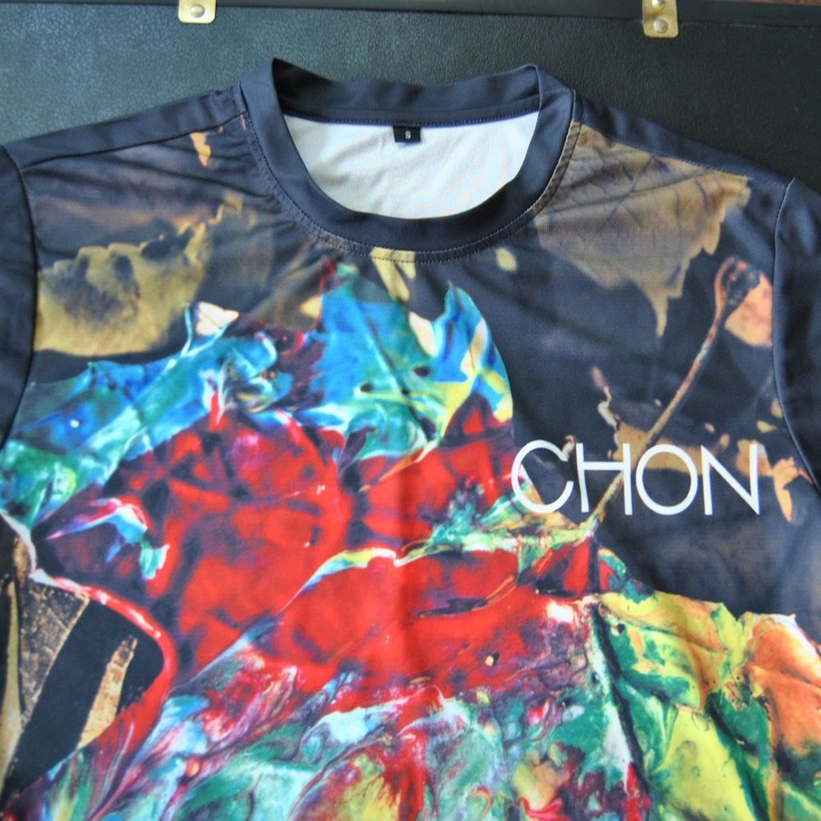 Other Chon Small Abstract Art Design Black Short Sleeve Shirt Size US S / EU 44-46 / 1 - 2 Thumbnail