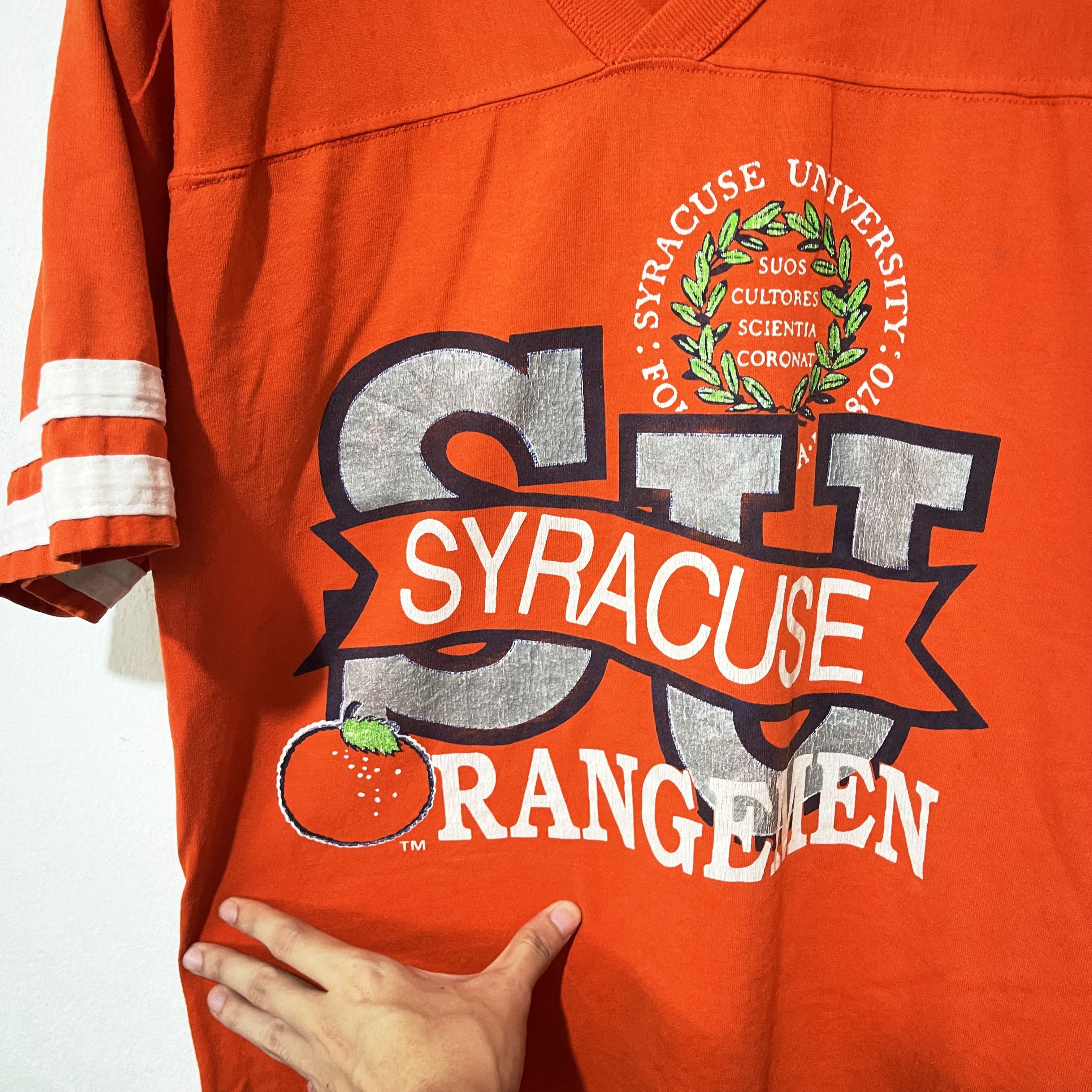 NFL Vintage 90s Syracuse University Jersey T-Shirt Size US M / EU 48-50 / 2 - 2 Thumbnail