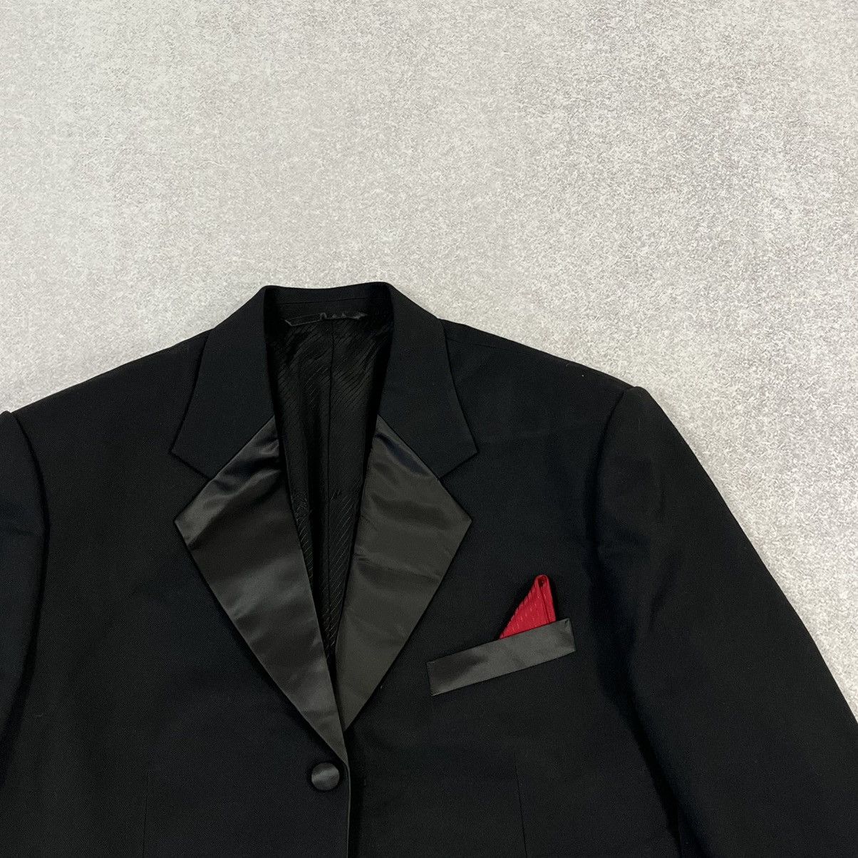 Vintage Black and red Versace vintage blazer jacket Size 46L - 3 Thumbnail
