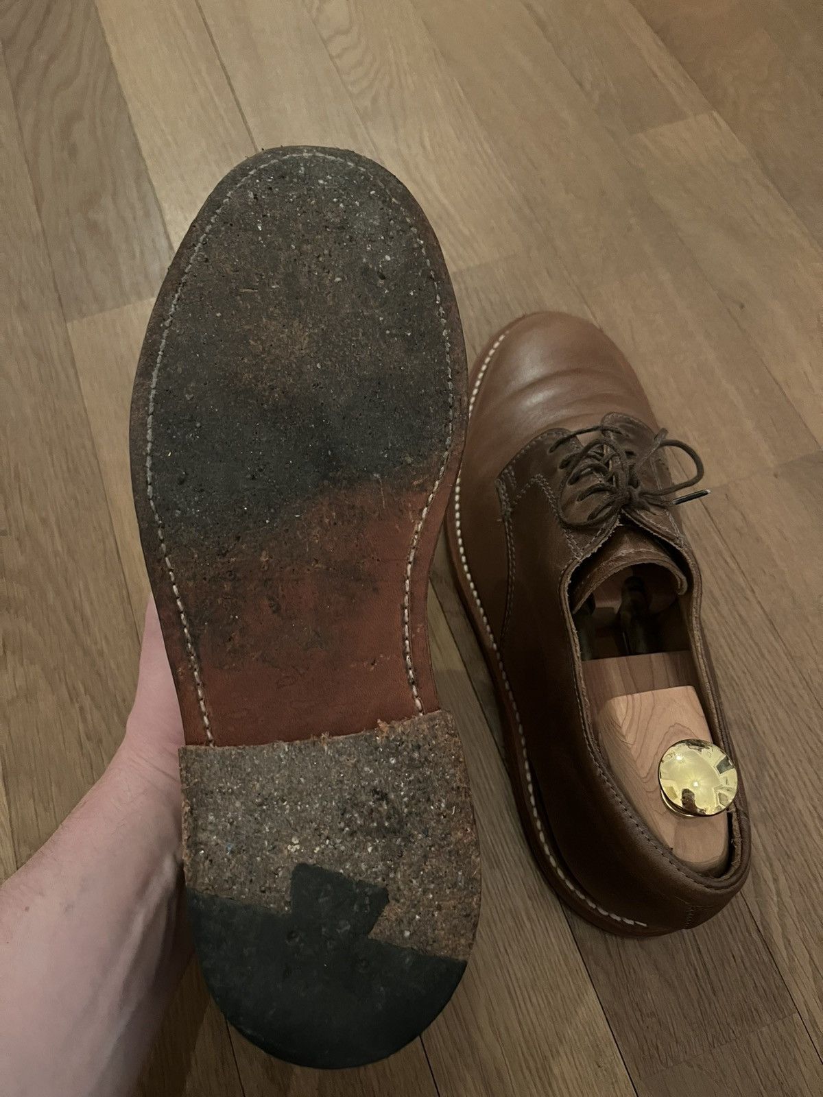 Oak Street Bootmakers Oak Street Bootmakers Natural Chromexcel Derby 8.5 D Size US 8.5 / EU 41-42 - 4 Thumbnail