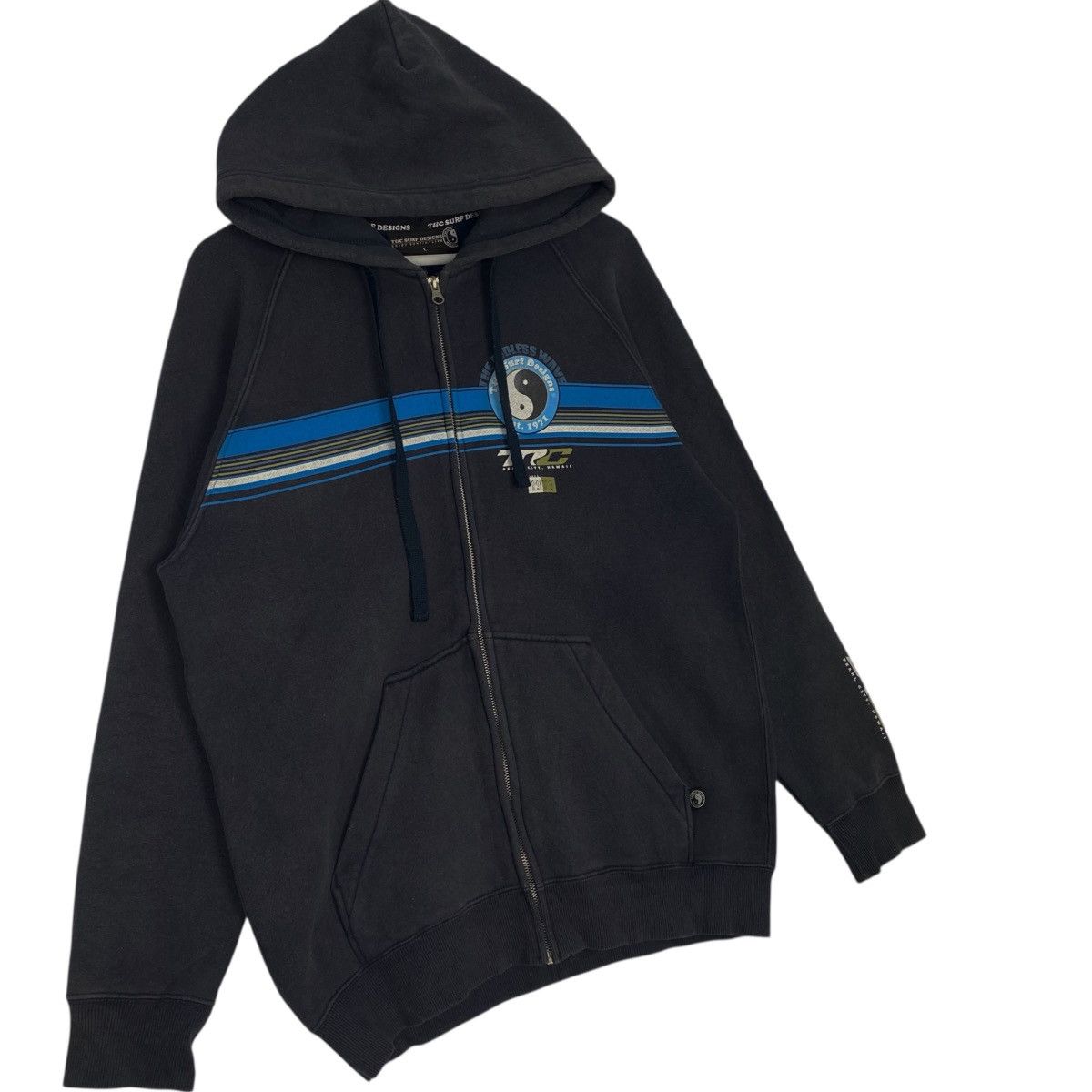 Vintage Vintage T&C Surf Hawaii Hoodie Sweater Black Size L Size US L / EU 52-54 / 3 - 3 Thumbnail