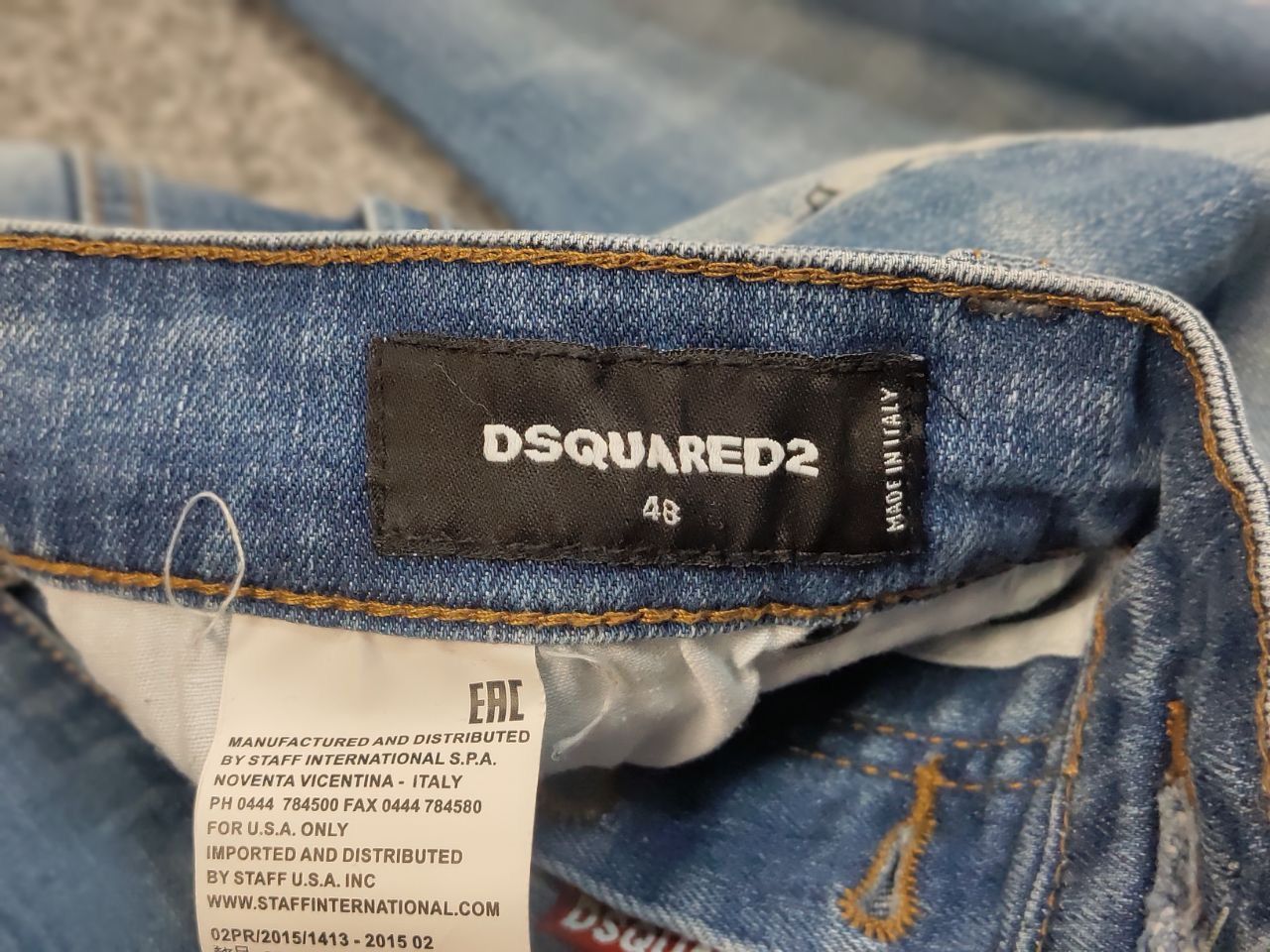 Dsquared2 Vintage 90s Dsquared2 authentic Distressed Paint Denim Jeans Size US 32 / EU 48 - 18 Thumbnail