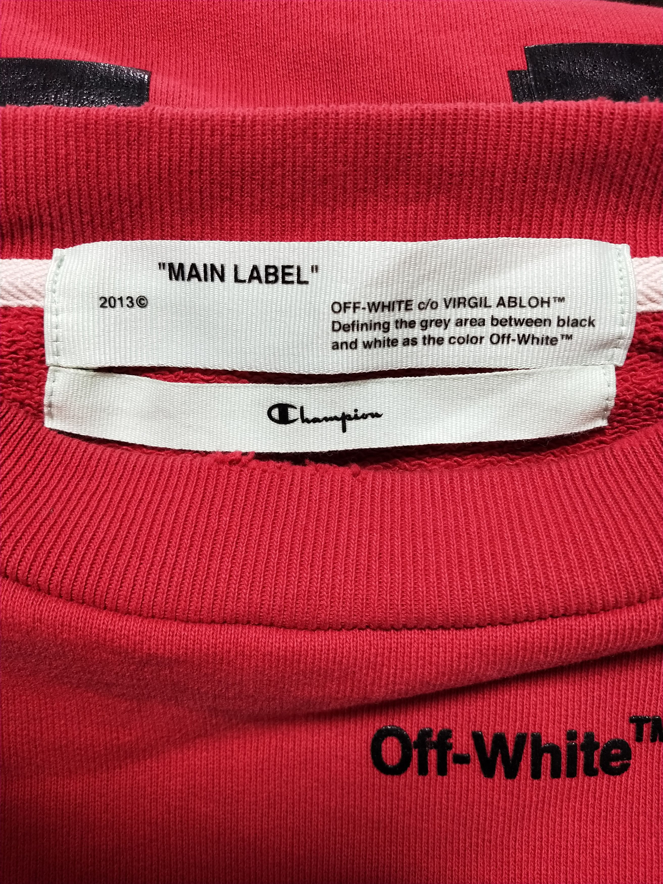 Champion × Off-White Champion Arrow Sweatshirt Size US S / EU 44-46 / 1 - 4 Thumbnail