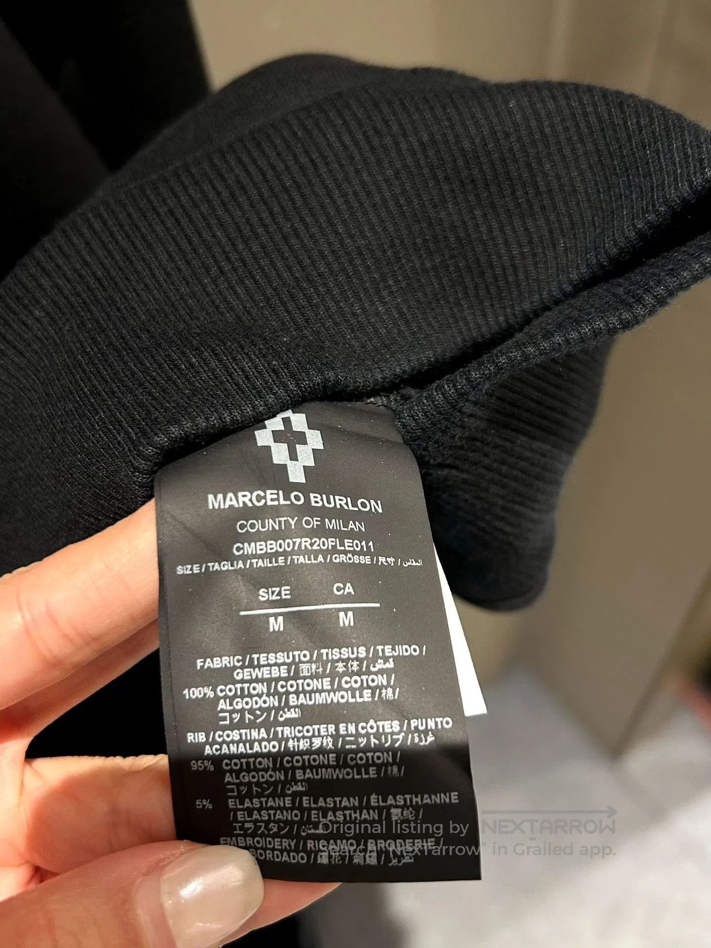 Marcelo Burlon Marcelo Burlon Black Sweatshirt. Size US M / EU 48-50 / 2 - 5 Thumbnail