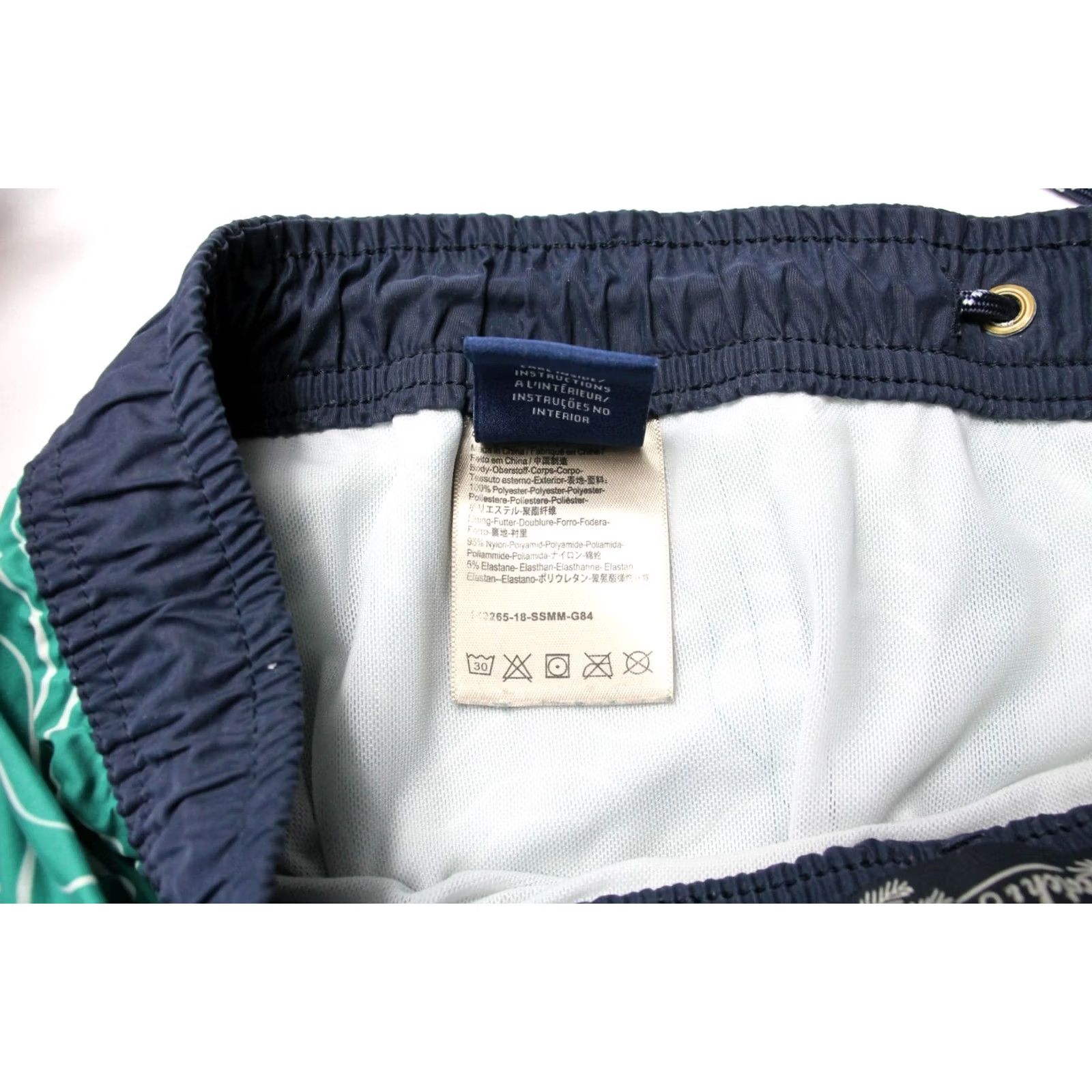 Scotch & Soda SCOTCH & SODA Swimwear Shorts Men's MEDIUM Blue Drawstring Logo Patterned Size US 31 - 7 Thumbnail