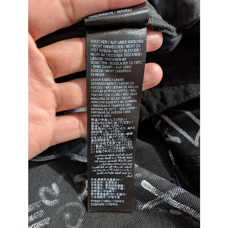 Balenciaga o1rshd1 Q:3 / Baggy Pants / Jeans in Black Size US 30 / EU 46 - 19 Thumbnail