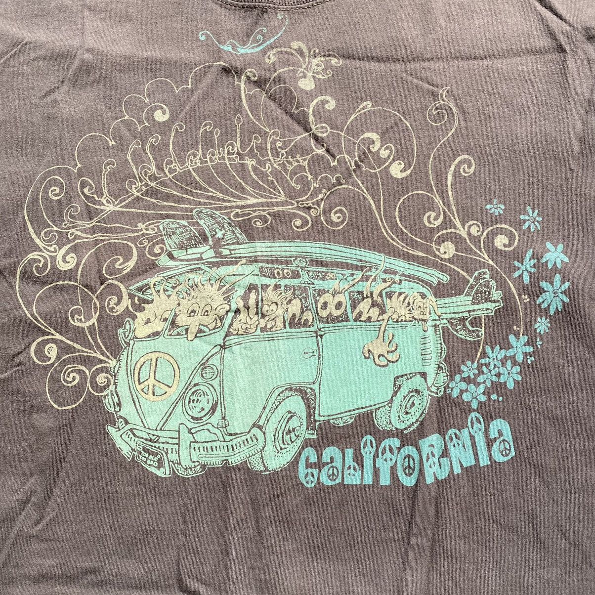 Fruit Of The Loom × Vintage VINTAGE CALIFORNIA HIPPIE PEACE BUS HEAVY TEE Size US XL / EU 56 / 4 - 3 Thumbnail