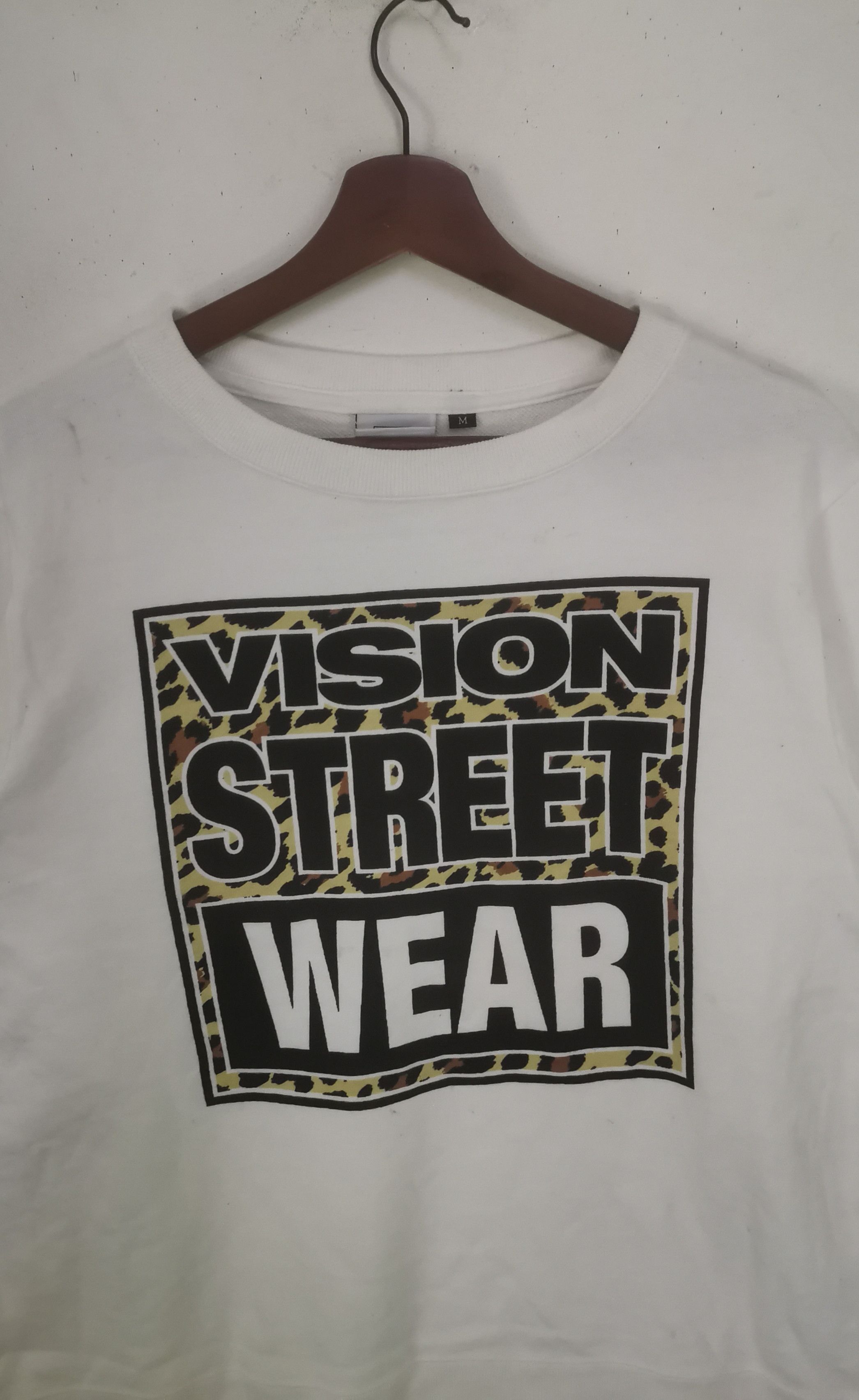 Vintage × Vision Streetwear Rare Vision StreetWear sweatshirt white colour Size US M / EU 48-50 / 2 - 2 Thumbnail