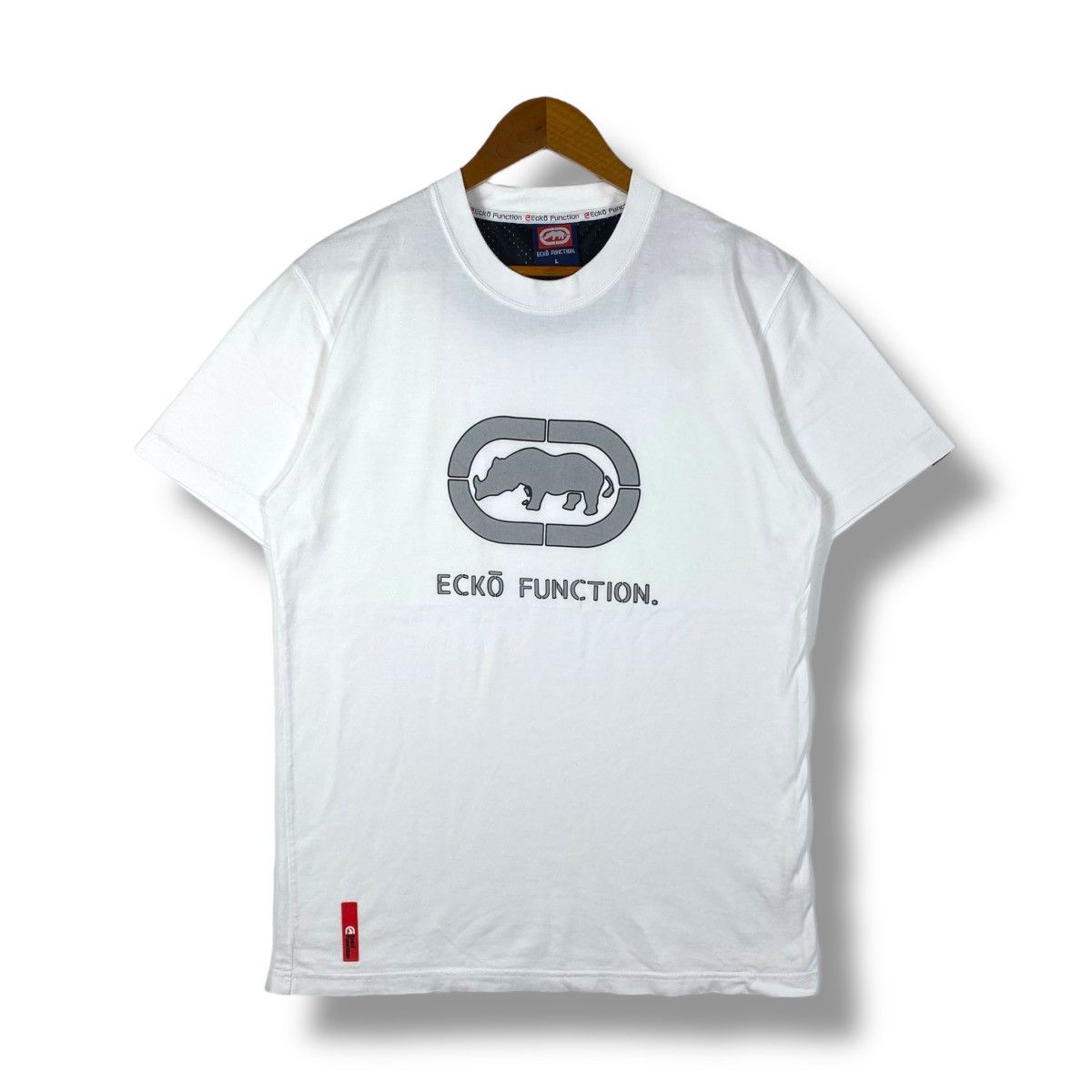 Ecko Unltd. × Vintage Vintage 00's ECKO FUNCTION Bold Logo Graphic Tee Shirt Size US L / EU 52-54 / 3 - 1 Thumbnail