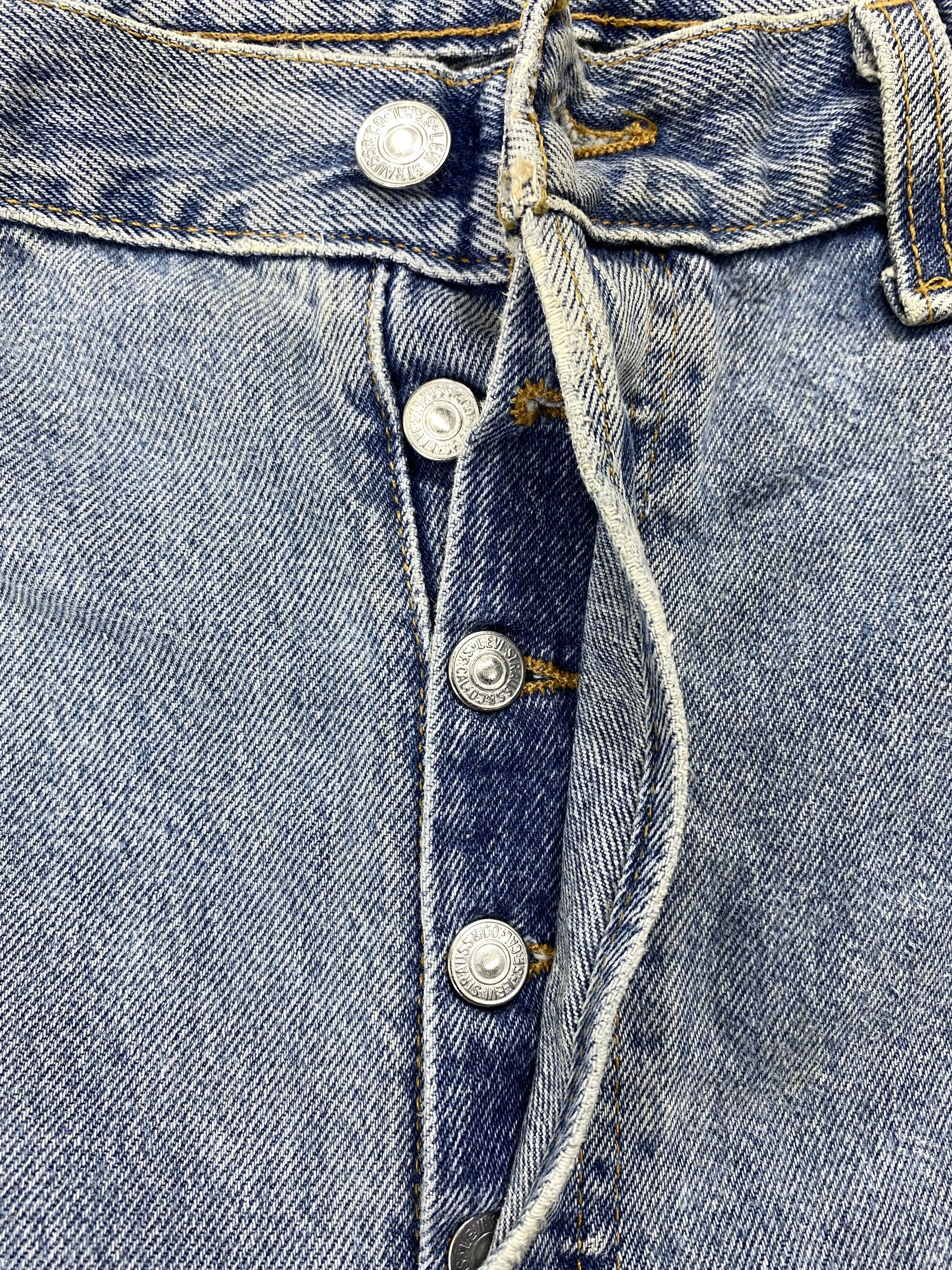 Levi's Ripped Blue Vintage Levi's 501 USA 36x35.5 Denim -JN1161 Size US 36 / EU 52 - 6 Thumbnail