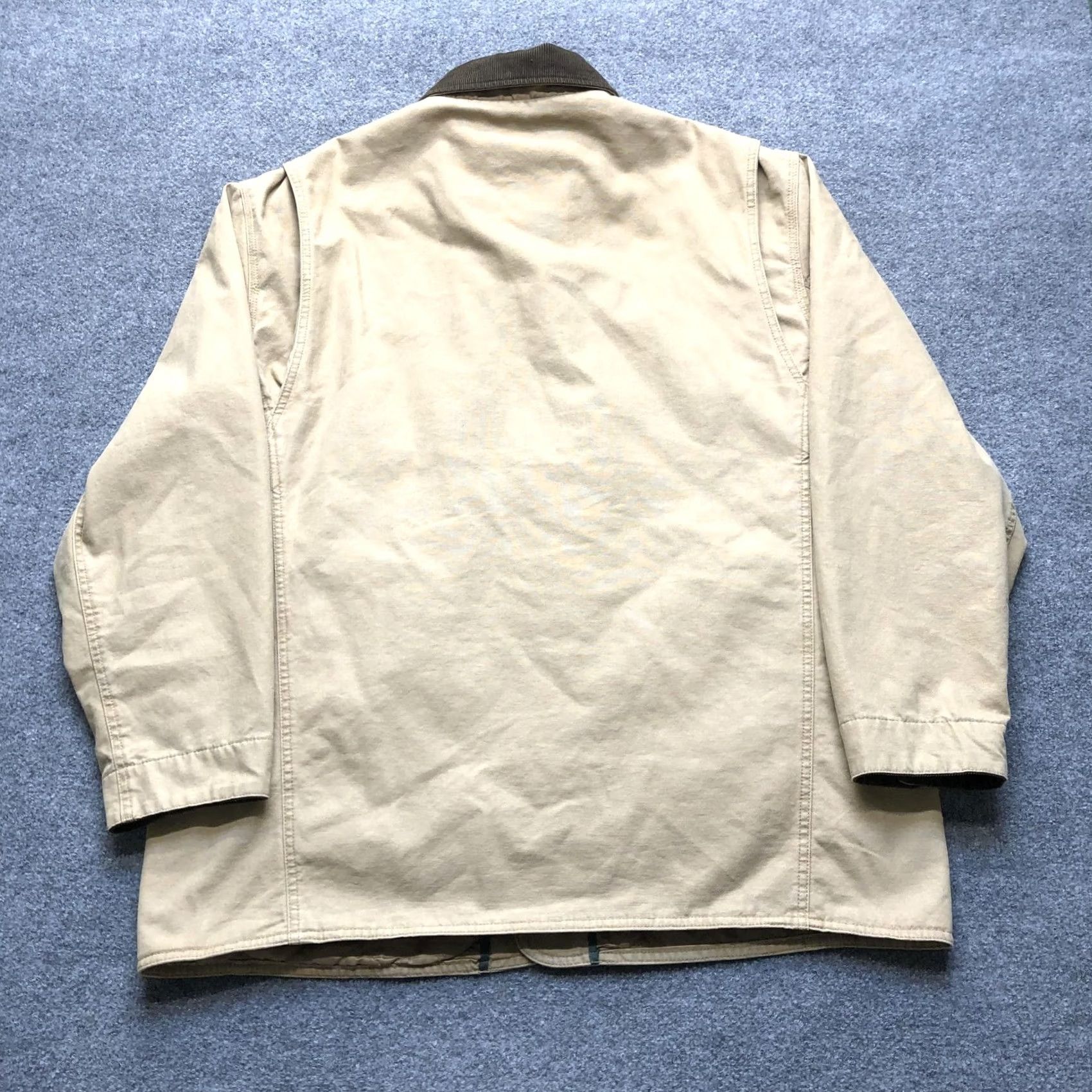 Orvis Orvis Jacket Mens XL Beige Canvas Quilted Field Military Lined Pockets Size US XL / EU 56 / 4 - 6 Thumbnail
