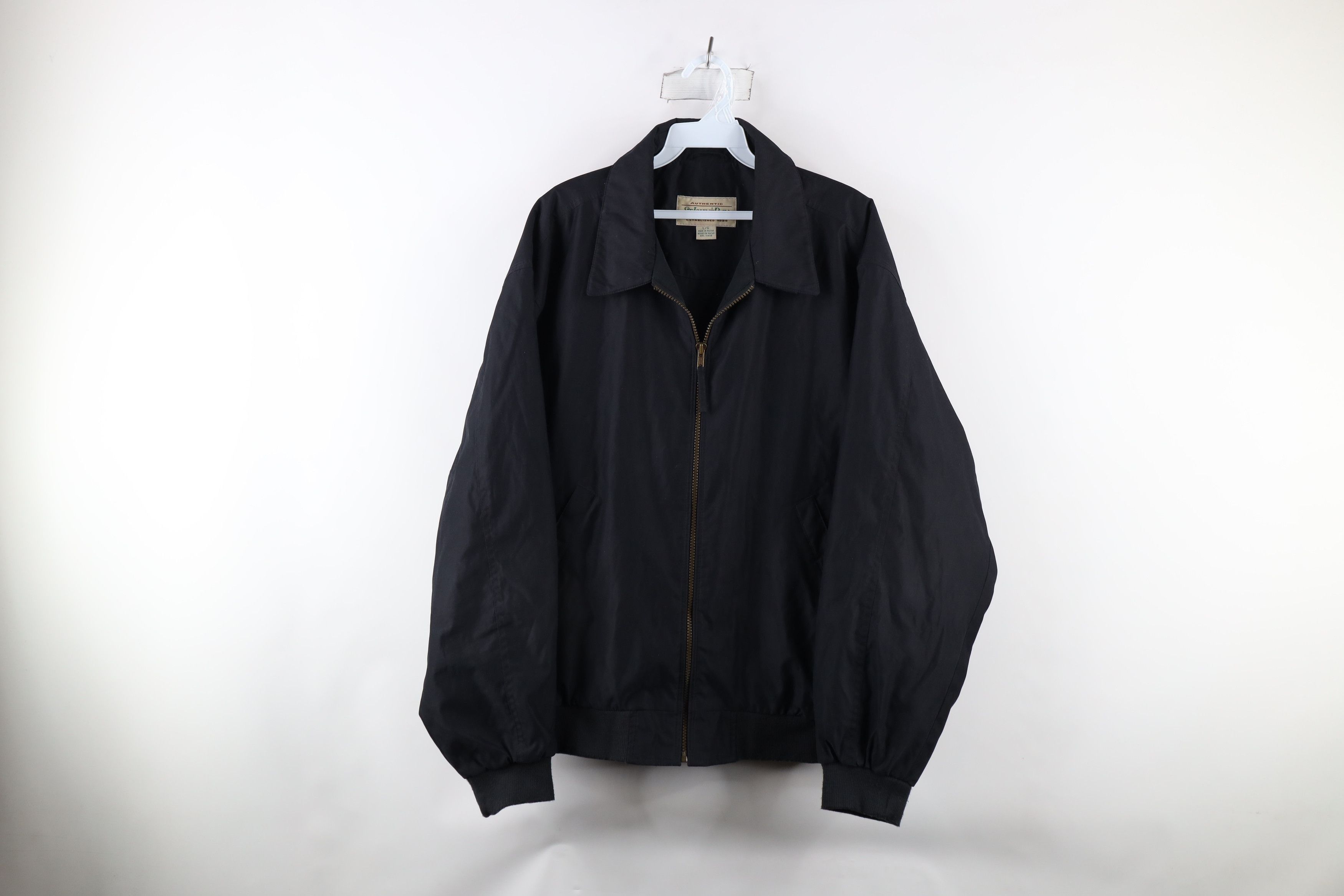 Vintage Vintage 90s Streetwear Full Zip Bomber Jacket Black Size US L / EU 52-54 / 3 - 1 Thumbnail