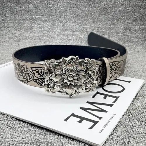 Japanese Brand Rose Pu Leather Belt Belt Size ONE SIZE - 1 Thumbnail