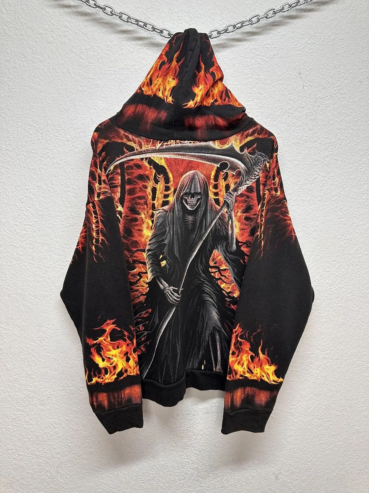 Band Tees 👉 Vintage 2000s Anarchy Graphic Pullover Hoodie Men’s Size US L / EU 52-54 / 3 - 16 Thumbnail