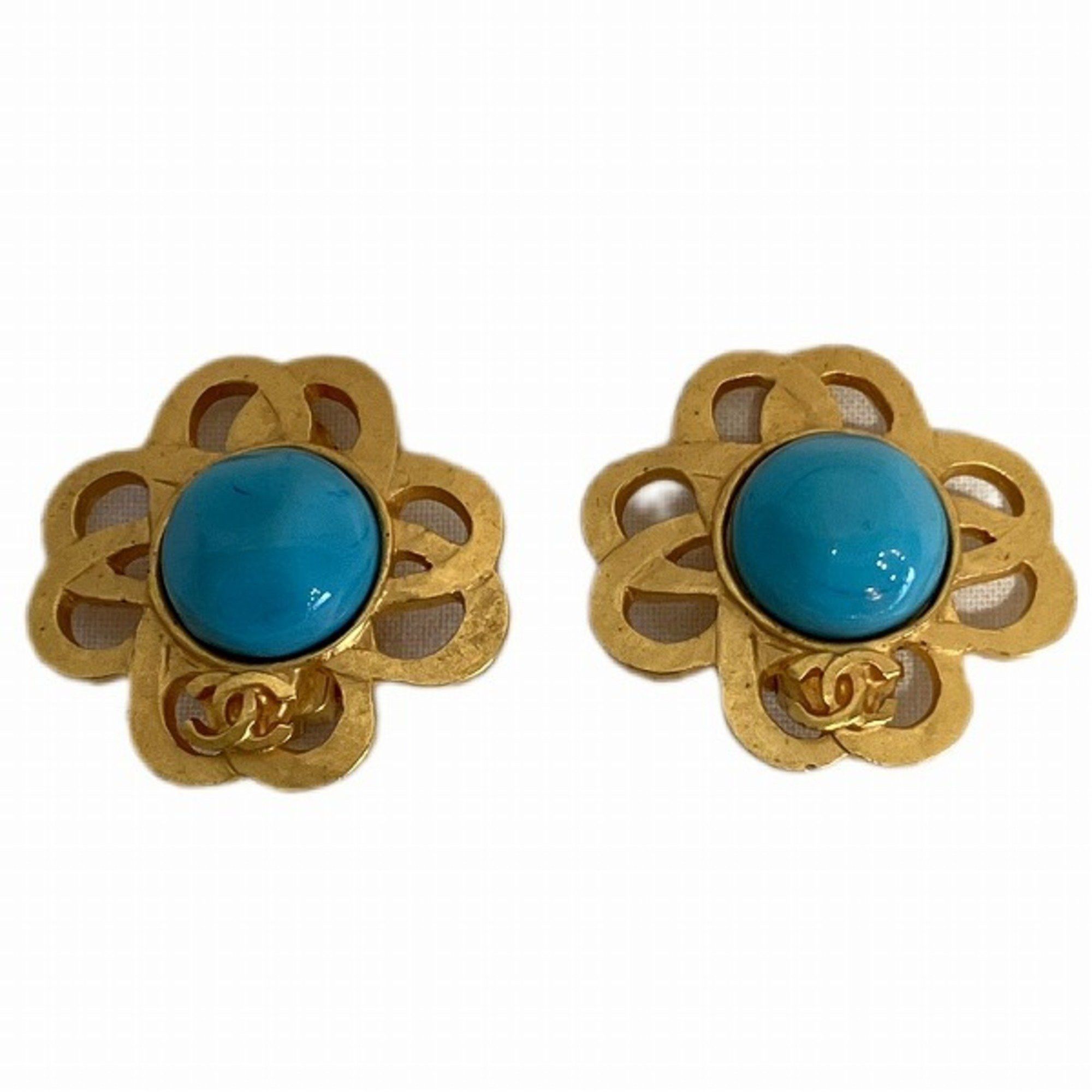 image of Chanel 95P Gripore Brand Accessories Earrings Ladies in Gold, Women's