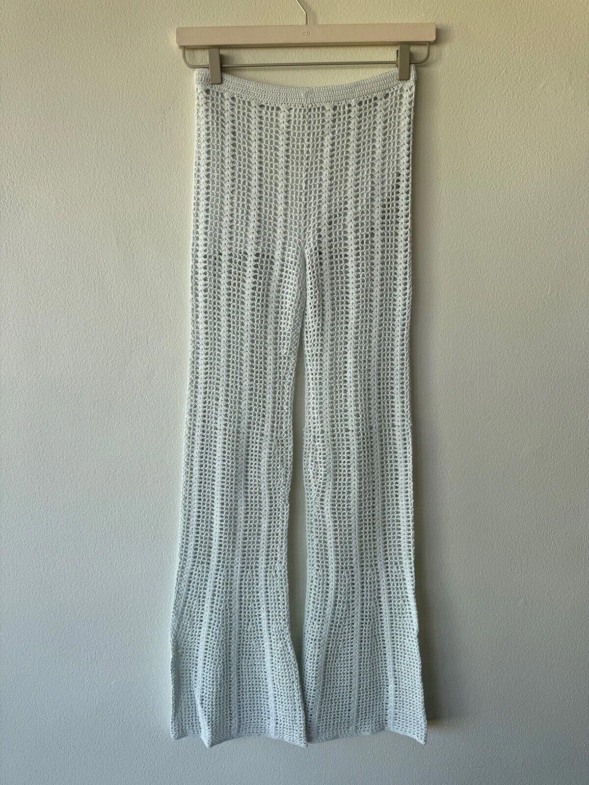 Dion Lee New dion lee knit pinnacle crochet pant blue small 8 40 s Size 28" / US 6 / IT 42 - 2 Thumbnail