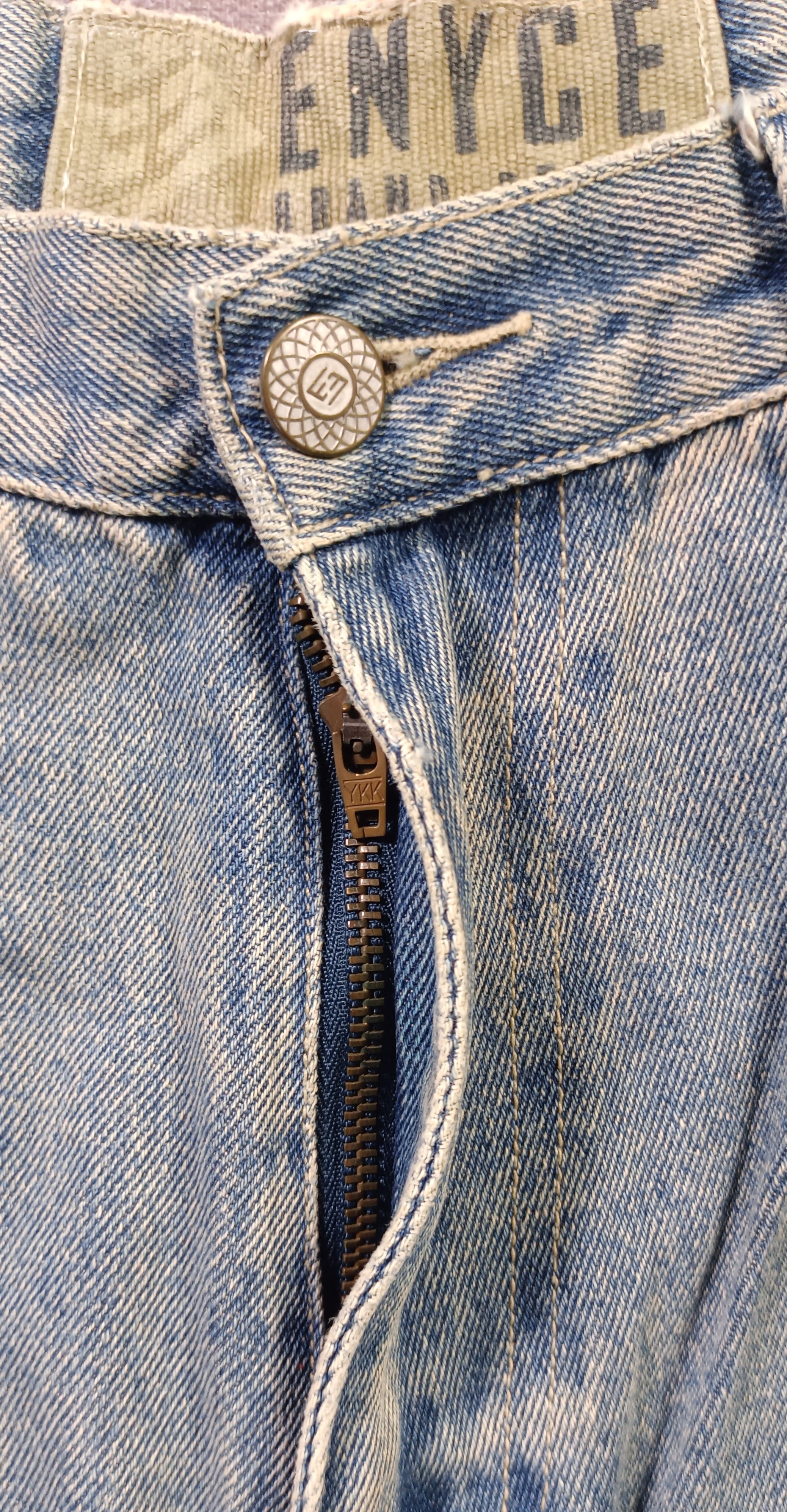 Vintage💥 ENYCE Crazy Baggy Denim Distressed jeans