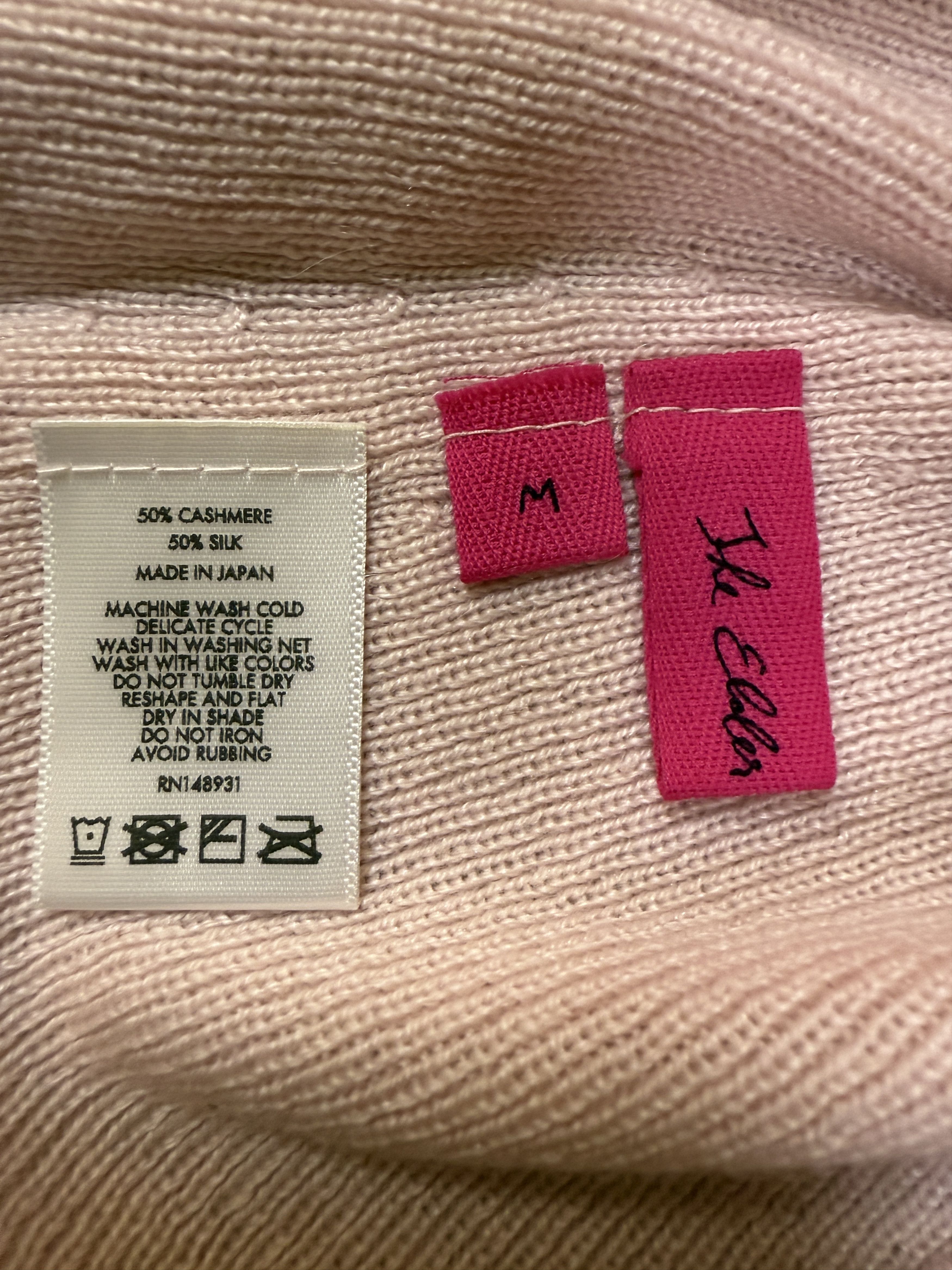 The Elder Statesman $650 The Elder Statesman Delicash Baby Pink Turtleneck Size M / US 6-8 / IT 42-44 - 7 Thumbnail