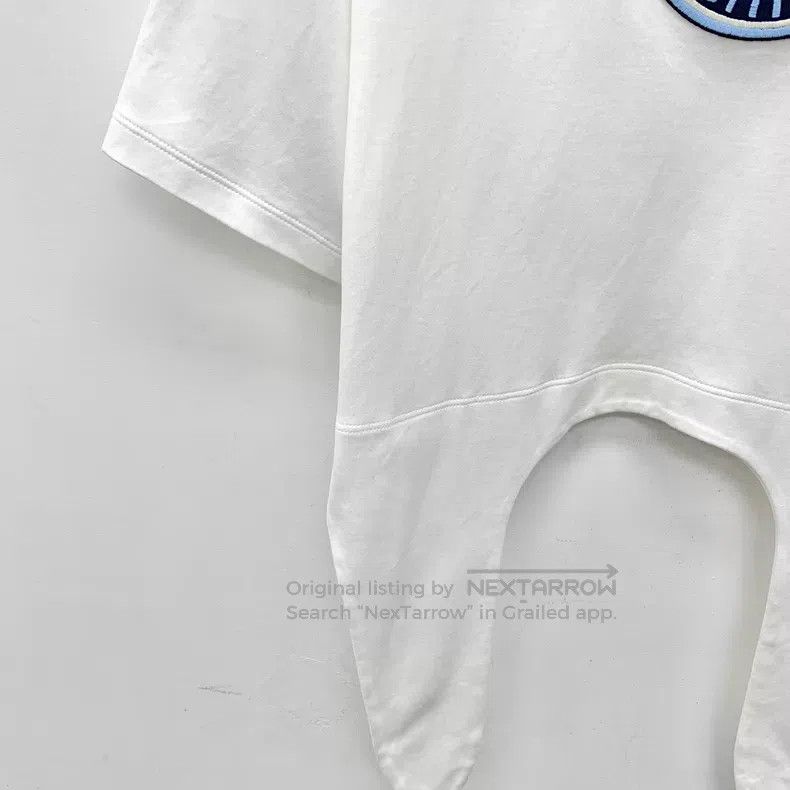 Louis Vuitton Louis Vuitton 24 White Logo Embroidered Cotton Irregular H Size XL / US 12-14 / IT 48-50 - 4 Thumbnail