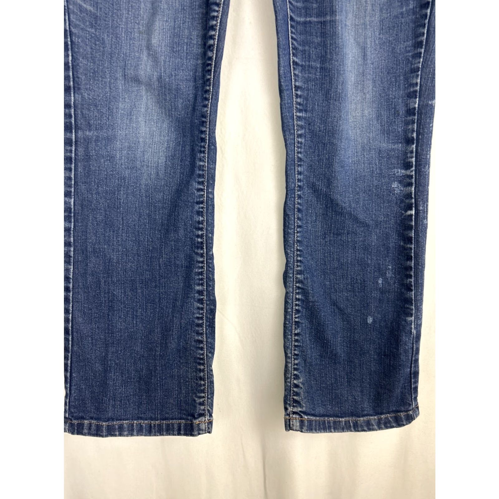Vintage L.L. Bean Jeans Womens 12 Regular Classic Fit Stretch Denim Medium High Rise 31" Waist 28" Inseam Blue 5-Pocket Button Zip Machine Washable Size 34" / US 12 / IT 48 - 2 Thumbnail