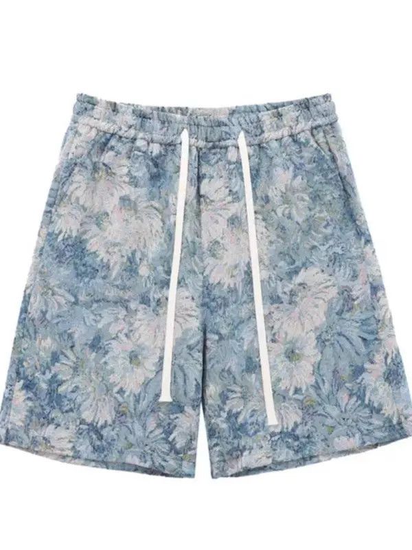 VIBE Colorful Daisy Niche High Street Shorts Size US 32 / EU 48 - 6 Thumbnail