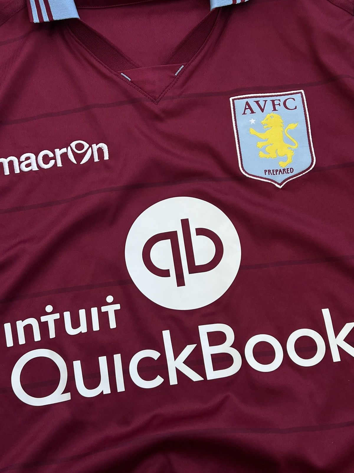 Macron Aston Villa 2014-2015 Home SET Soccer Long Sleeve Jersey Size US M / EU 48-50 / 2 - 15 Thumbnail