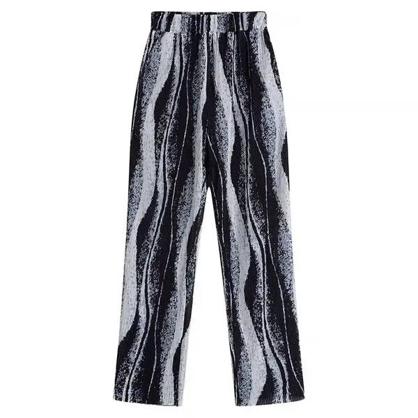 VIBE Korean fashion black tie-dye pleats pants trousers Size US 32 / EU 48 - 6 Thumbnail