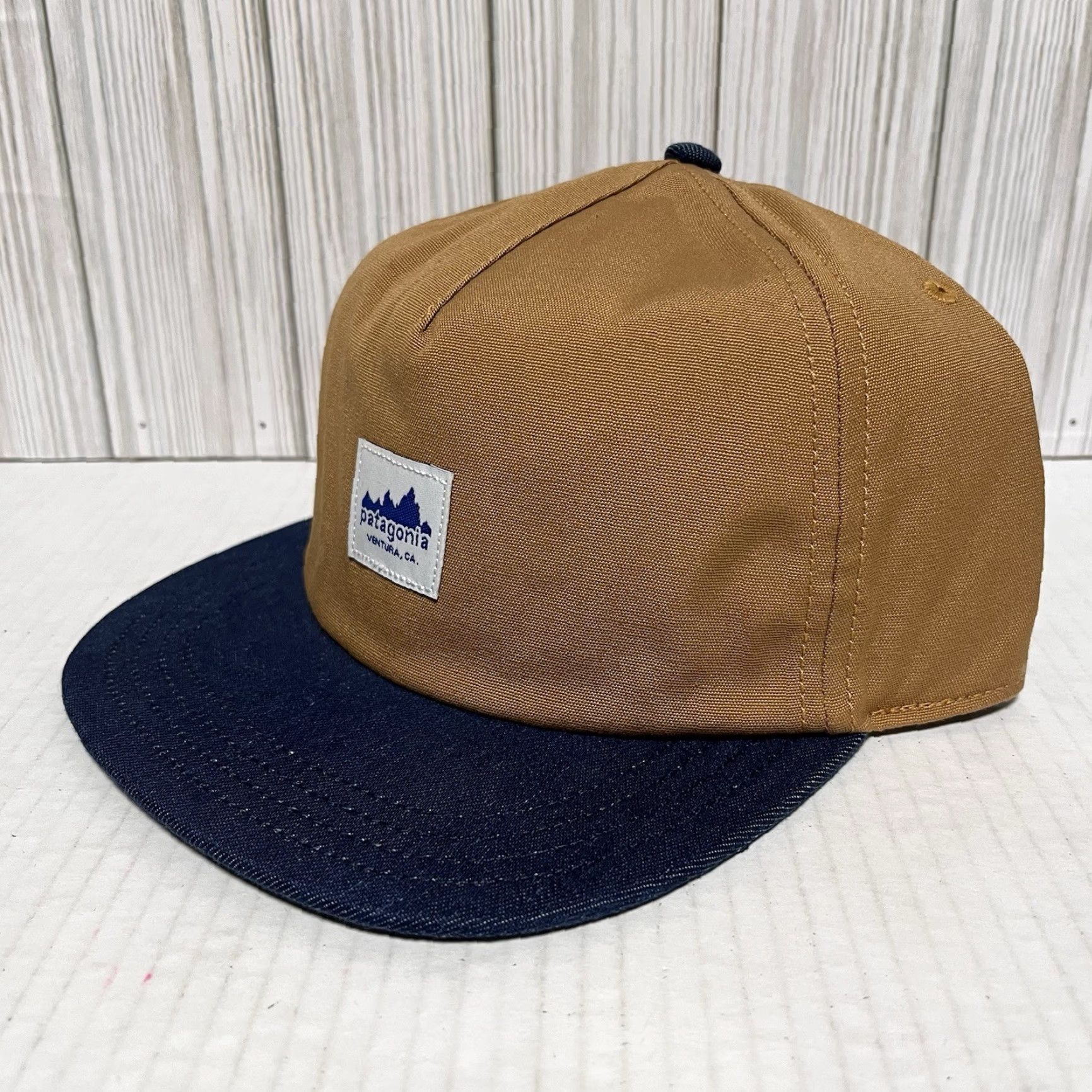 Patagonia Patagonia Hat Snapback Cap Adjustable Range Brown Tan Cotton Polyester One Size Men Size ONE SIZE - 4 Thumbnail