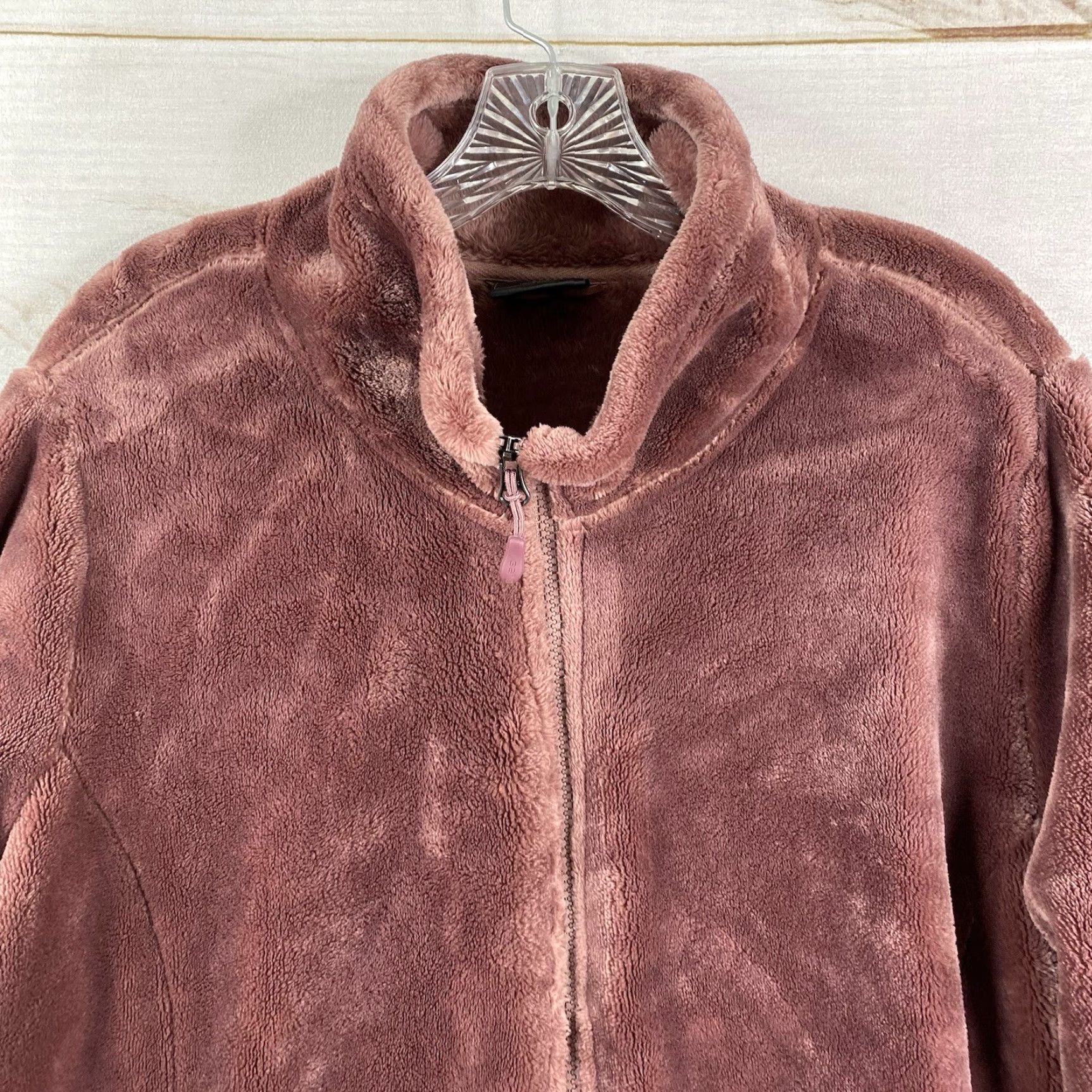 Vintage VINTAGE 32 Degrees Womens Jacket 2X Plush Fleece Full Zip Dusty Plum Purple 32 Degrees Size XXL / US 16-18 / IT 52-54 - 2 Thumbnail