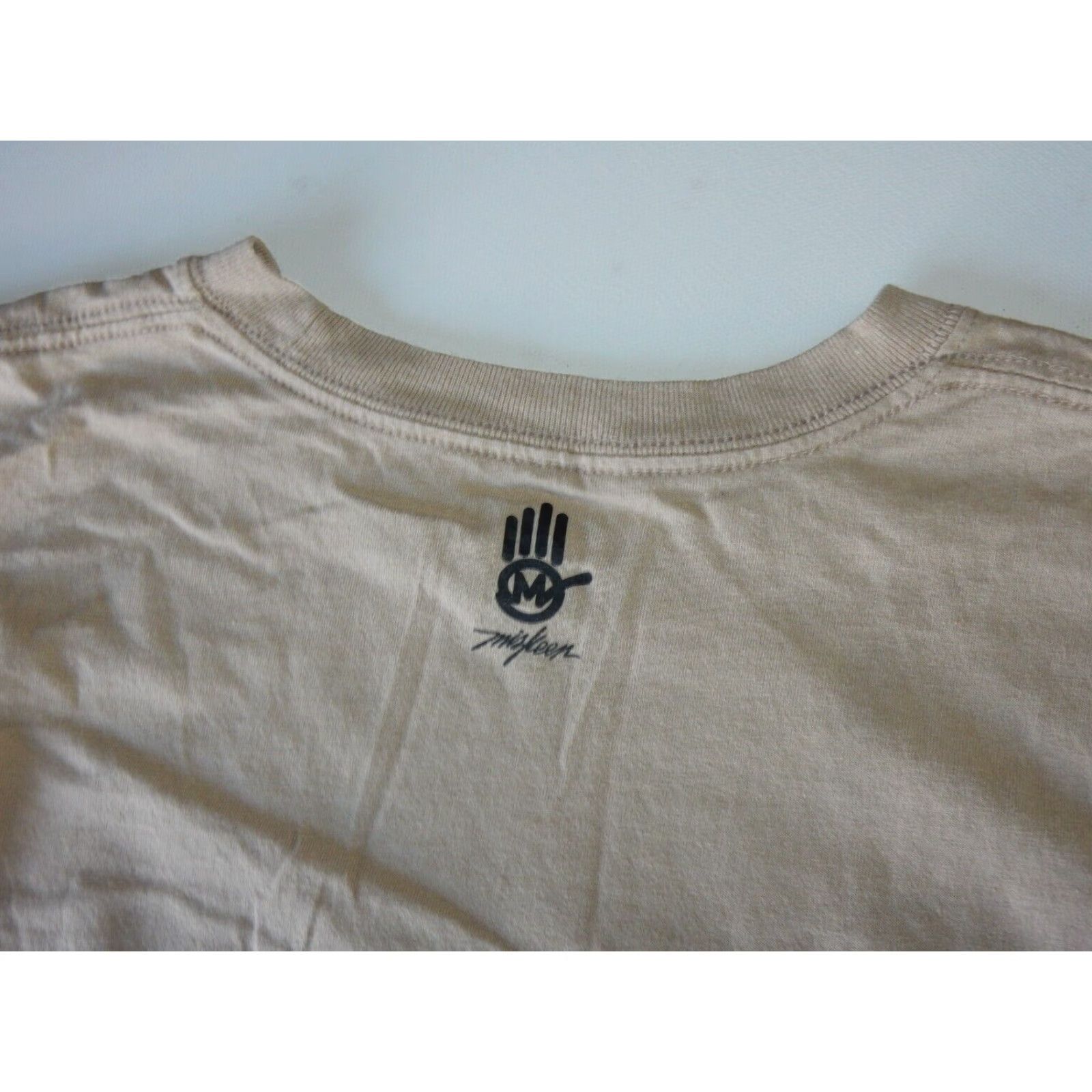 Vintage MISKEEN Graphic Print T-Shirt Men's Big & Tall 6XL Beige Short Sleeve Size US XXL / EU 58 / 5 - 3 Thumbnail