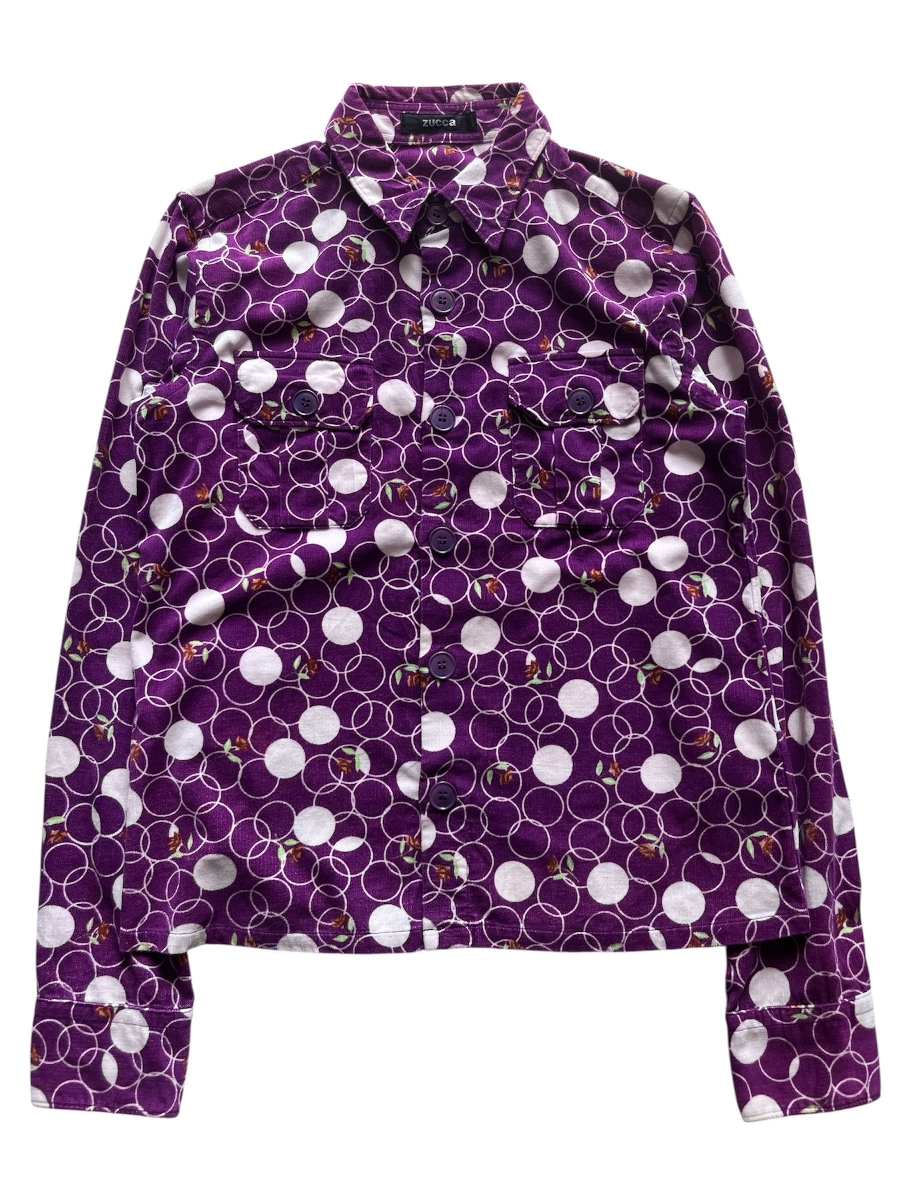 Zucca Zucca Issey Miyake Vintage Pattern Flowers Shirt Size XS / US 0-2 / IT 36-38 - 2 Thumbnail