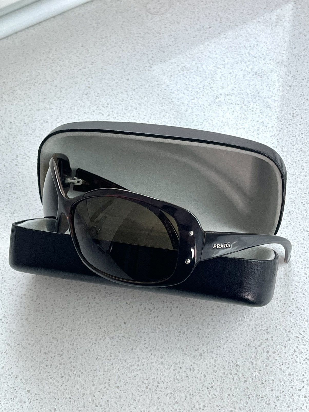 Prada Prada sunglasses vintage star logo wraparound archive y2k