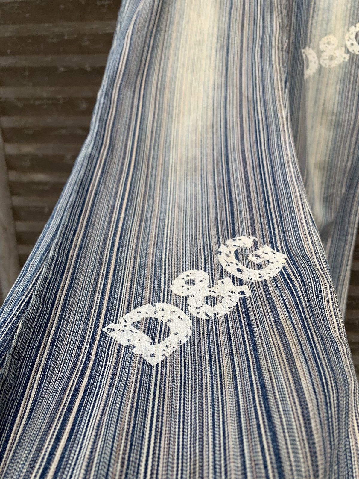 Dolce & Gabbana 👹Vintage DOLCE & GABBANA STRIPED FLAIR JEANS MADE IN ITALY Size US 30 / EU 46 - 18 Thumbnail