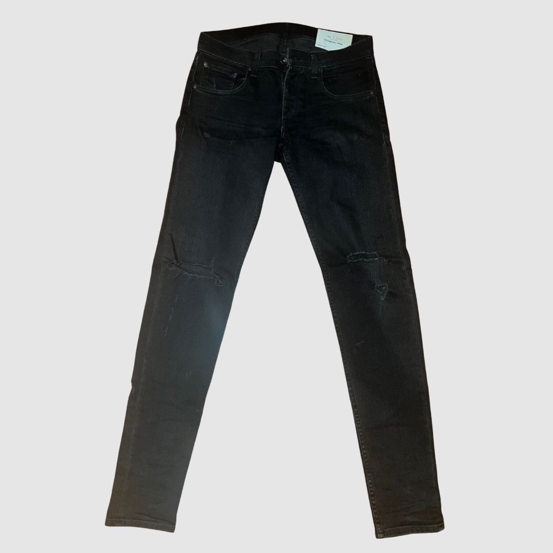Rag & Bone Rag & Bone Black Distressed Fit 1 Denim Size US 31 - 1 Thumbnail