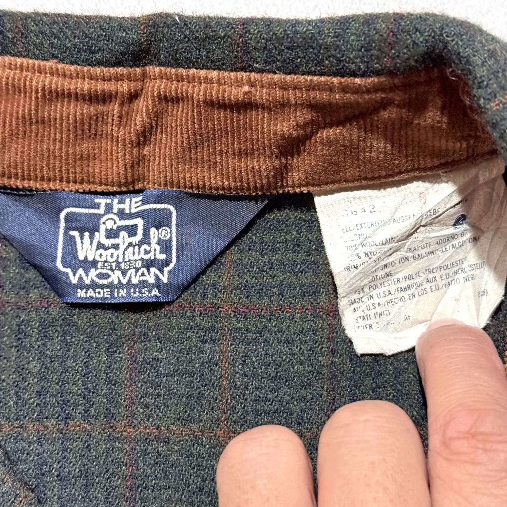Vintage VINTAGE Woolrich Shirt Gray Plaid USA Made Women's M Size M / US 6-8 / IT 42-44 - 7 Thumbnail